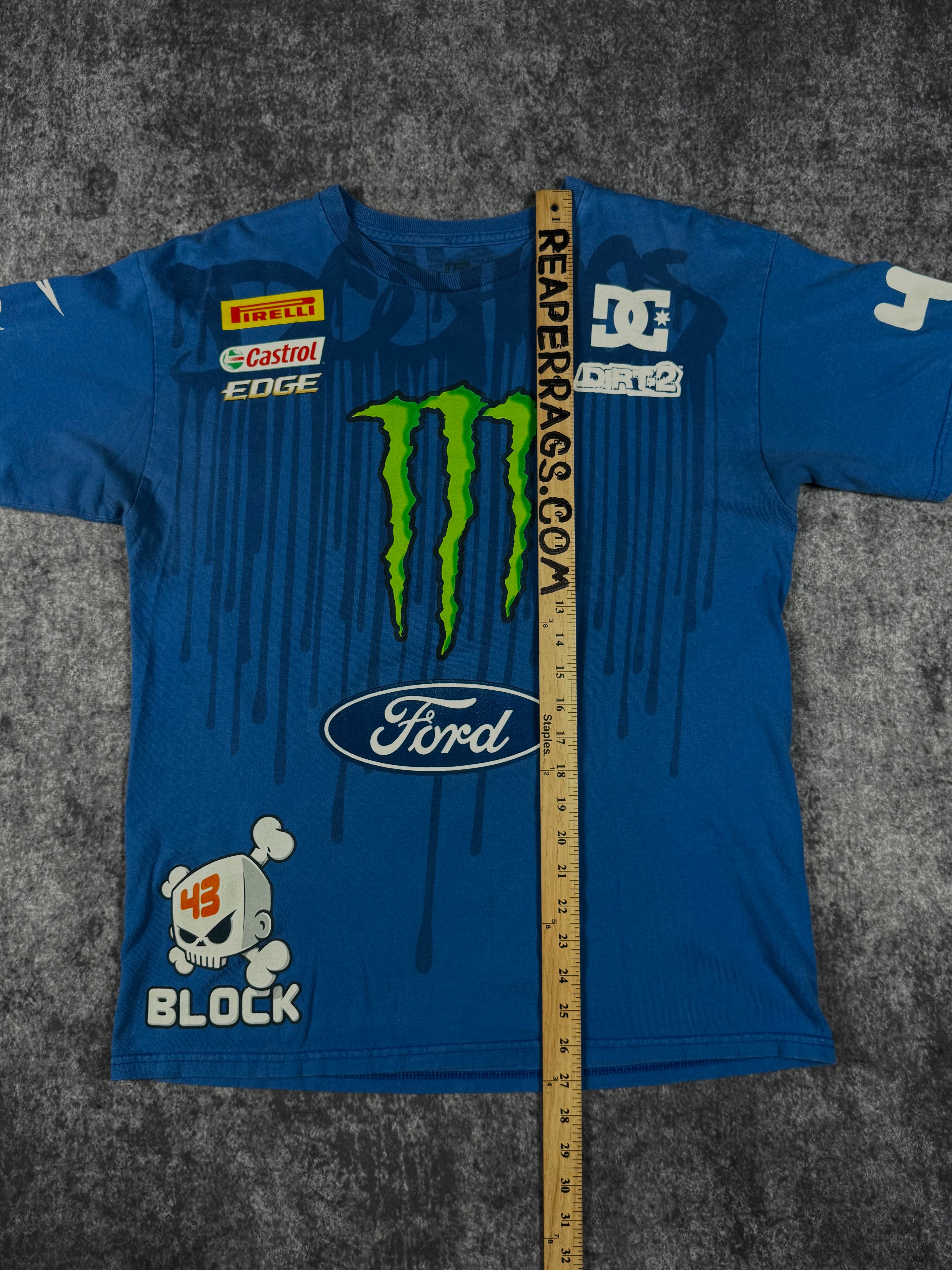 (rare) 2000s monster energy x dc shoes x ken block shirt (M)