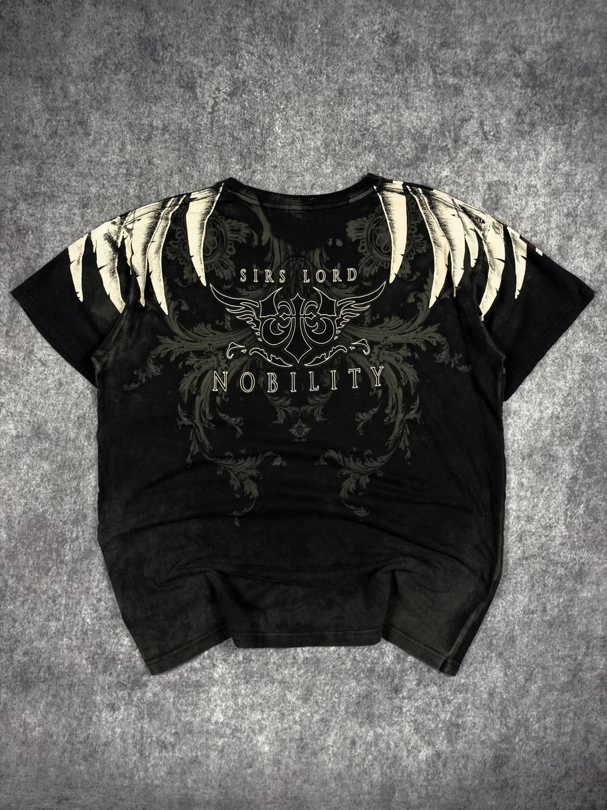 (GRAIL) 2000s CHROME BLACK x NOBOLITY SHIRT (XL)