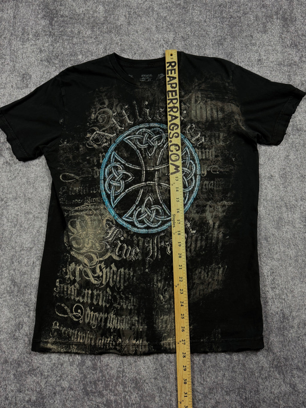 (rare) 2000s affliction chrome shirt (S)