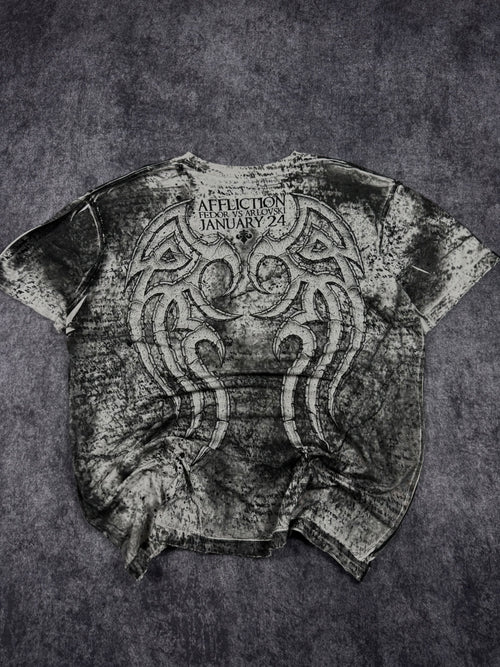 (rare) 2000s affliction x fedor shirt (XL)