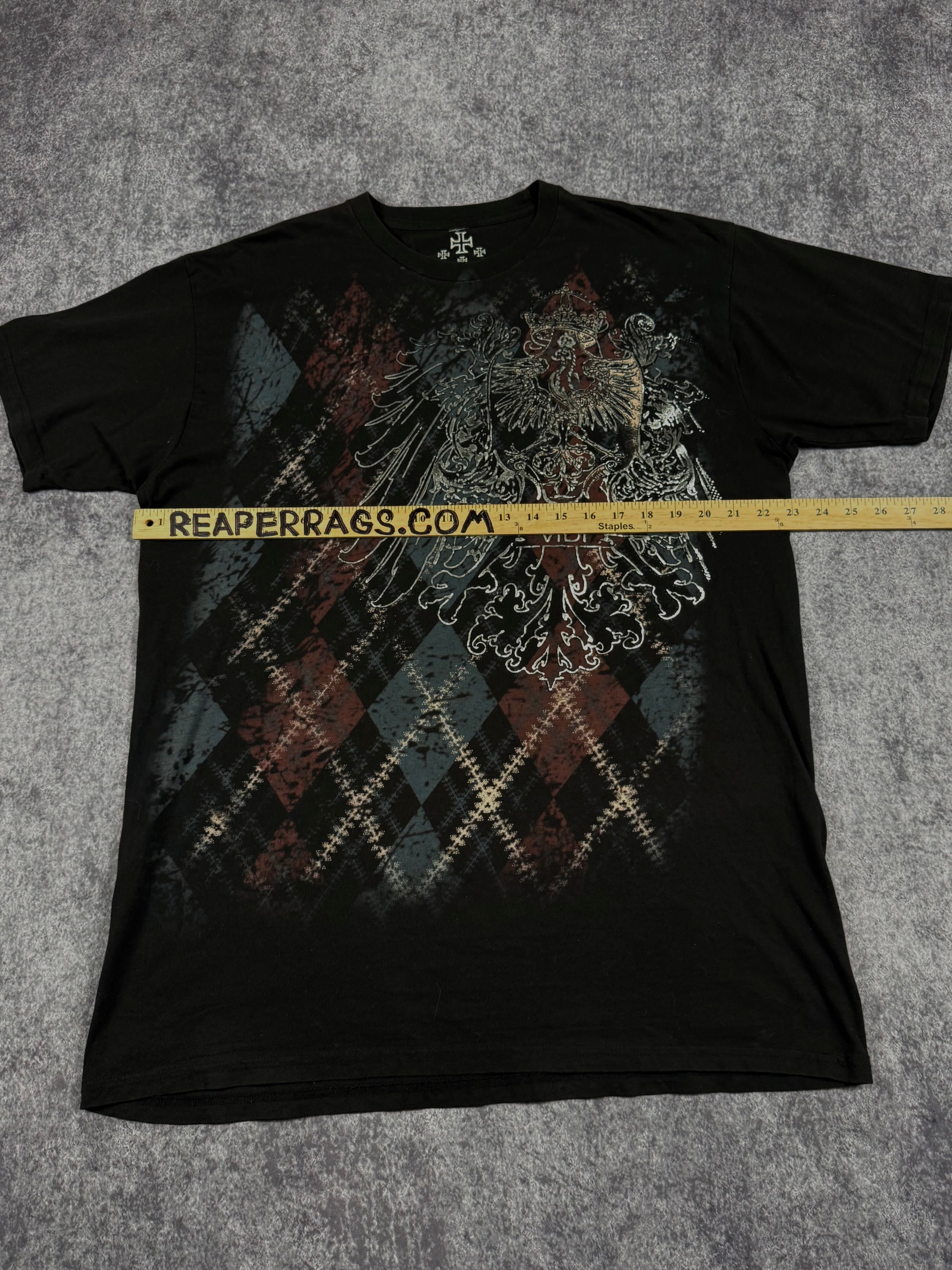 (rare) 2000s xzavier chrome shirt (XL)