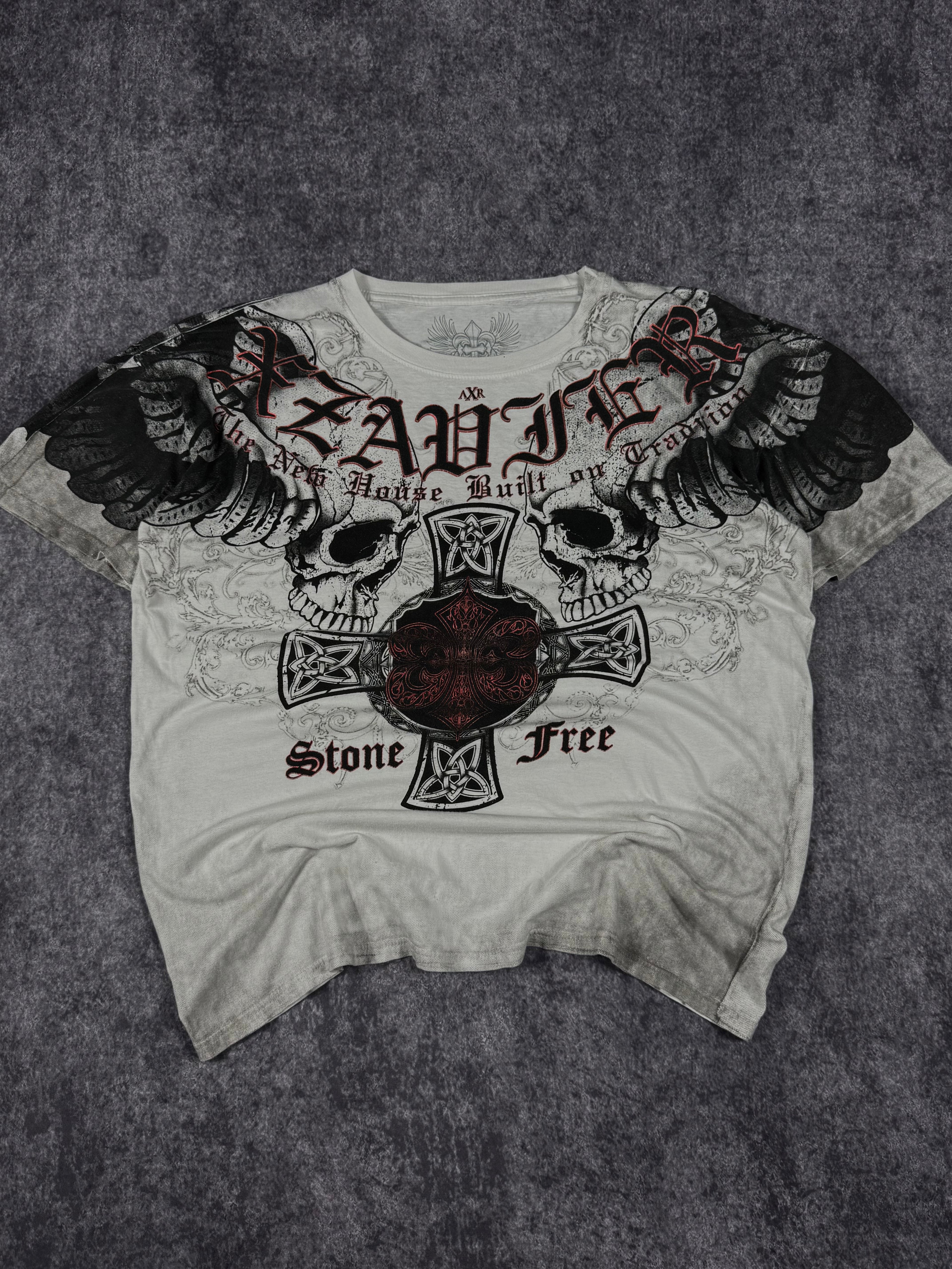 (rare) 2000s xzavier chrome shirt (L)