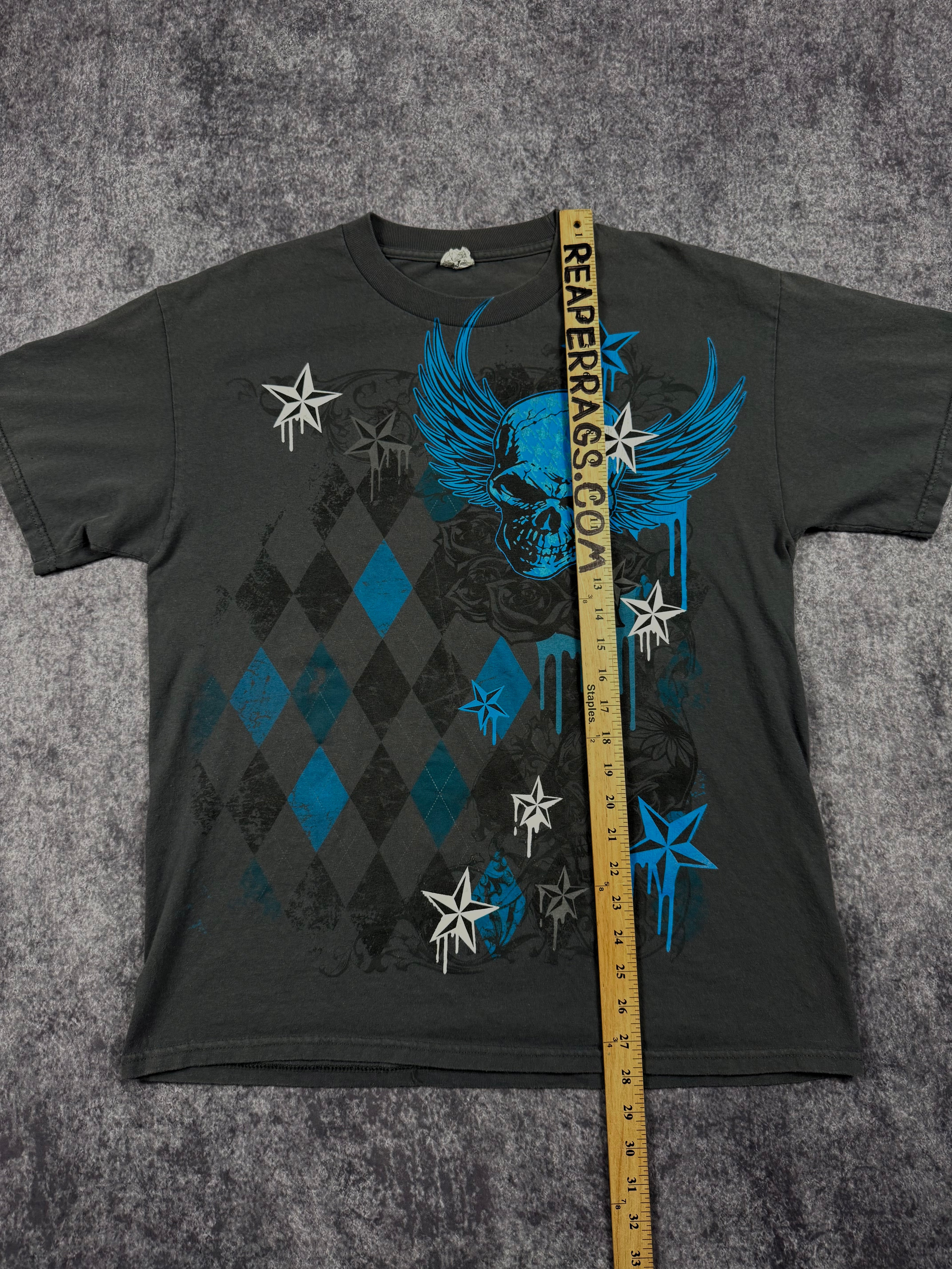 2000s winged skull shirt (L)