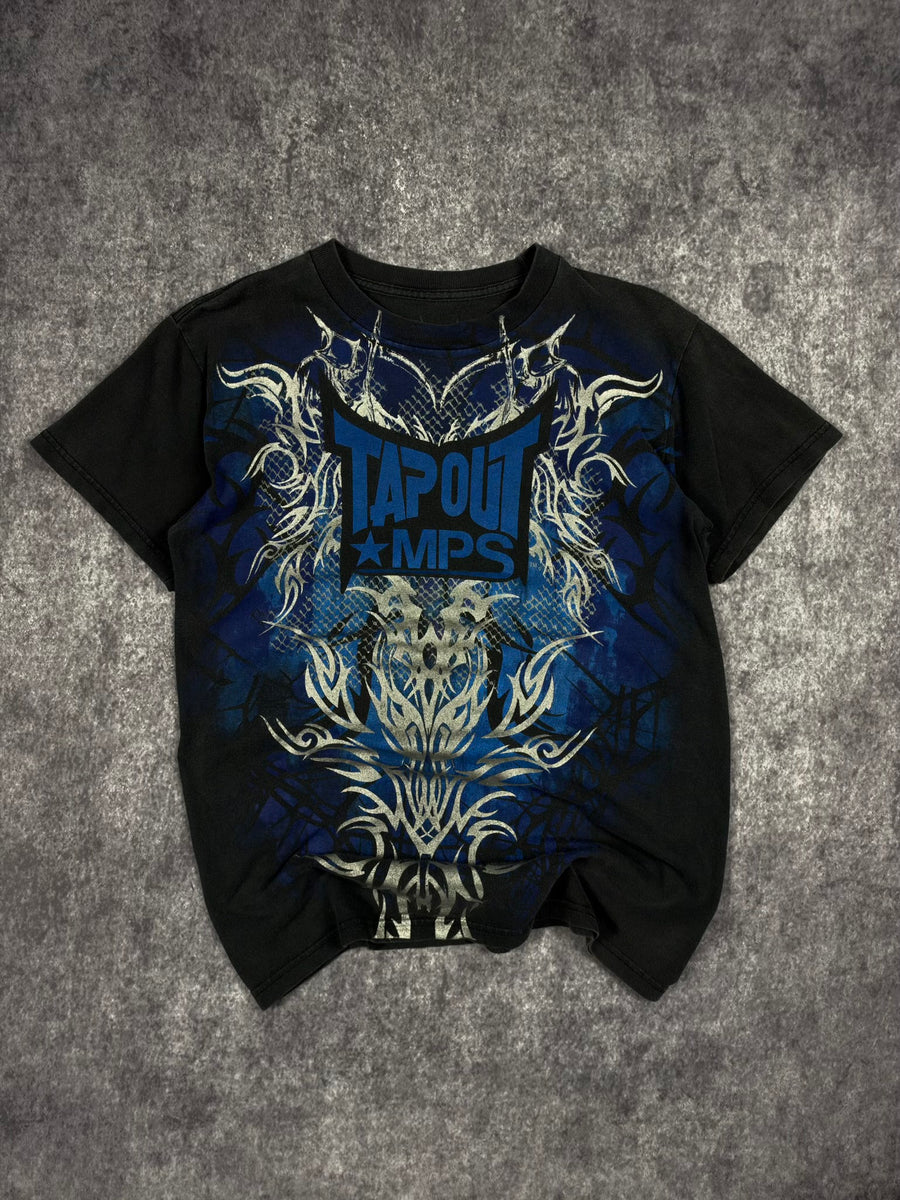 (GRAIL) 2000s CHROME TAPOUT SHIRT (S)