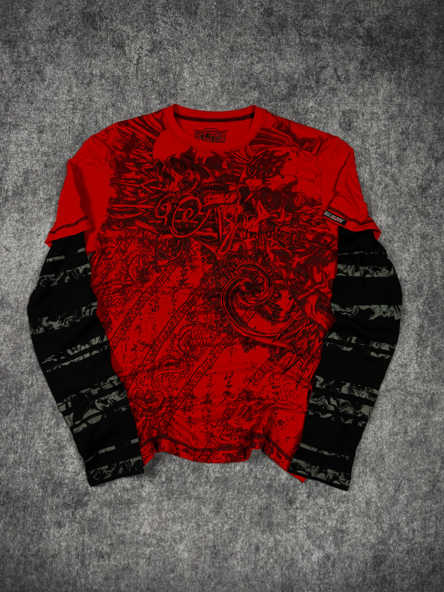 (rare) 2000s mma elite layered shirt (M)