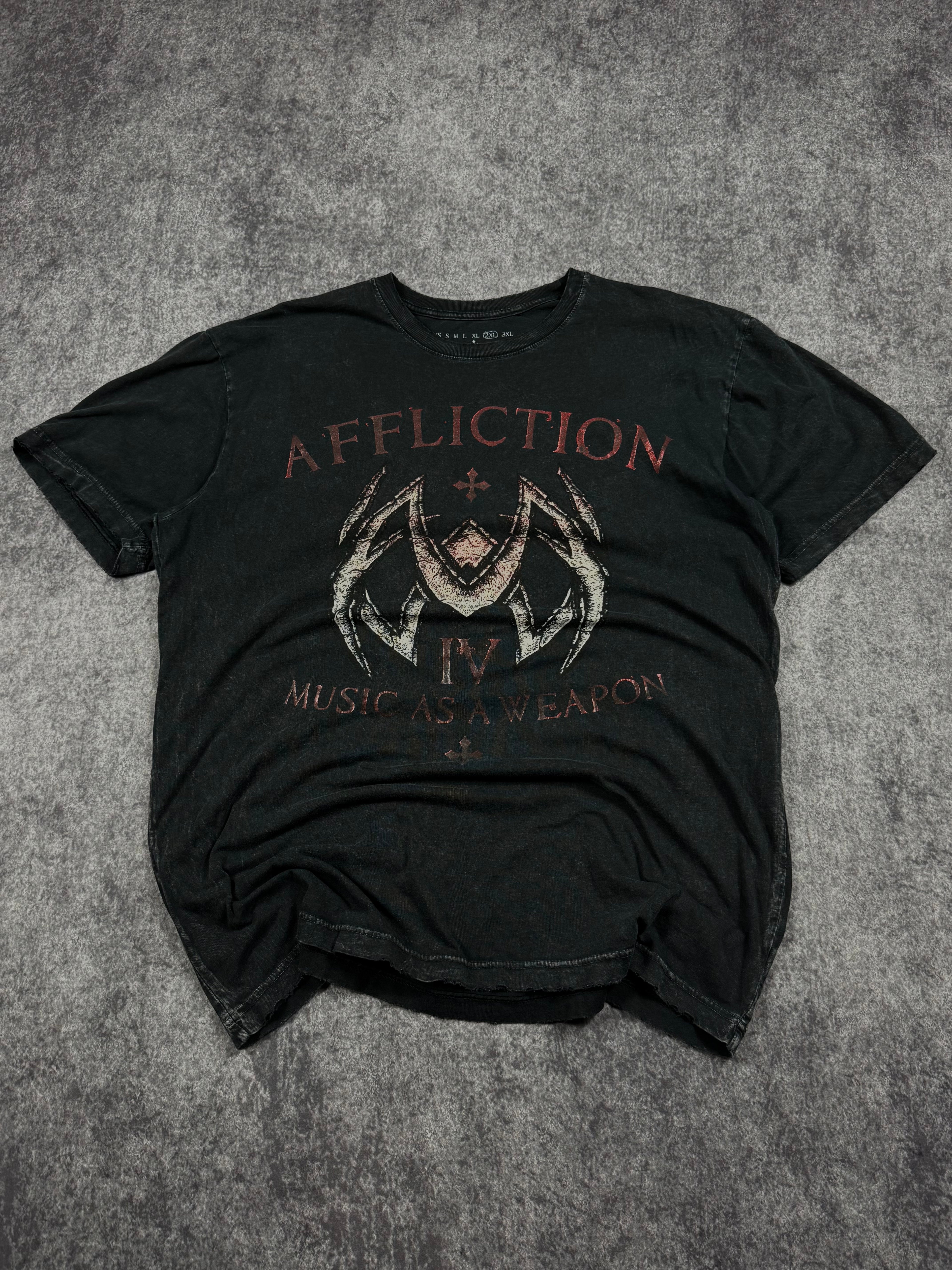 (rare) 2000s affliction chrome shirt (XL)
