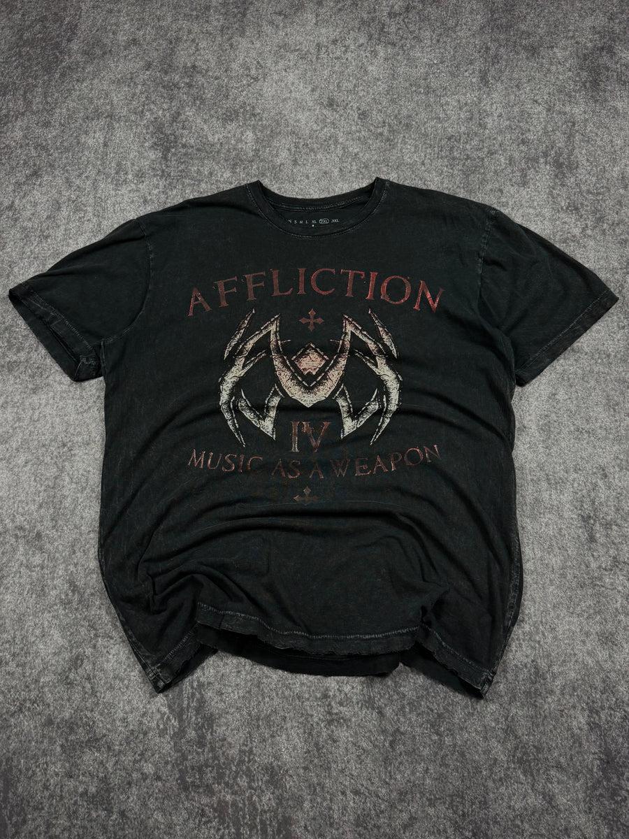 (rare) 2000s affliction chrome shirt (XL)