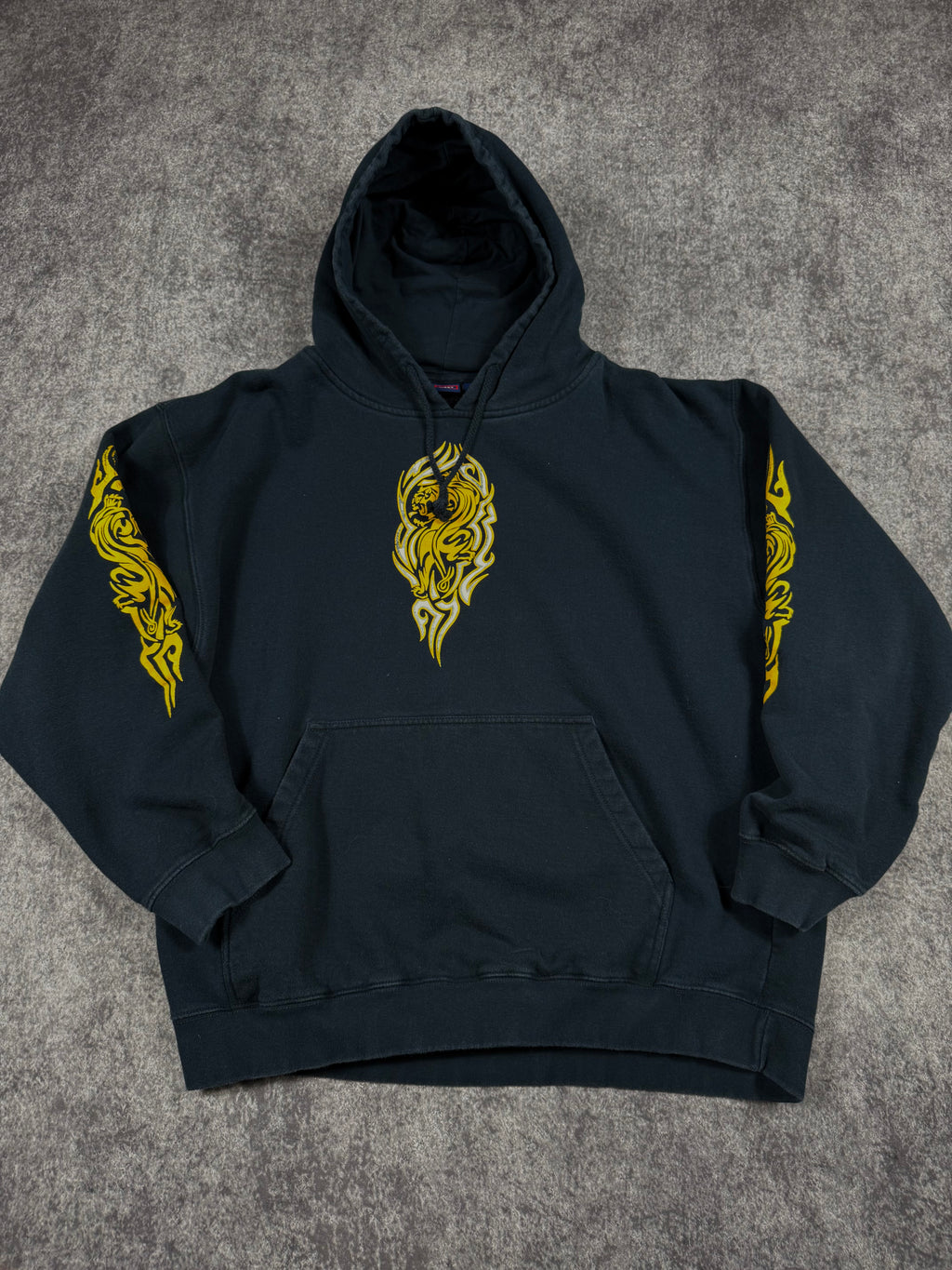 (rare) 2000s tribal hoodie (xxl)