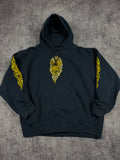 (rare) 2000s tribal hoodie (xxl)