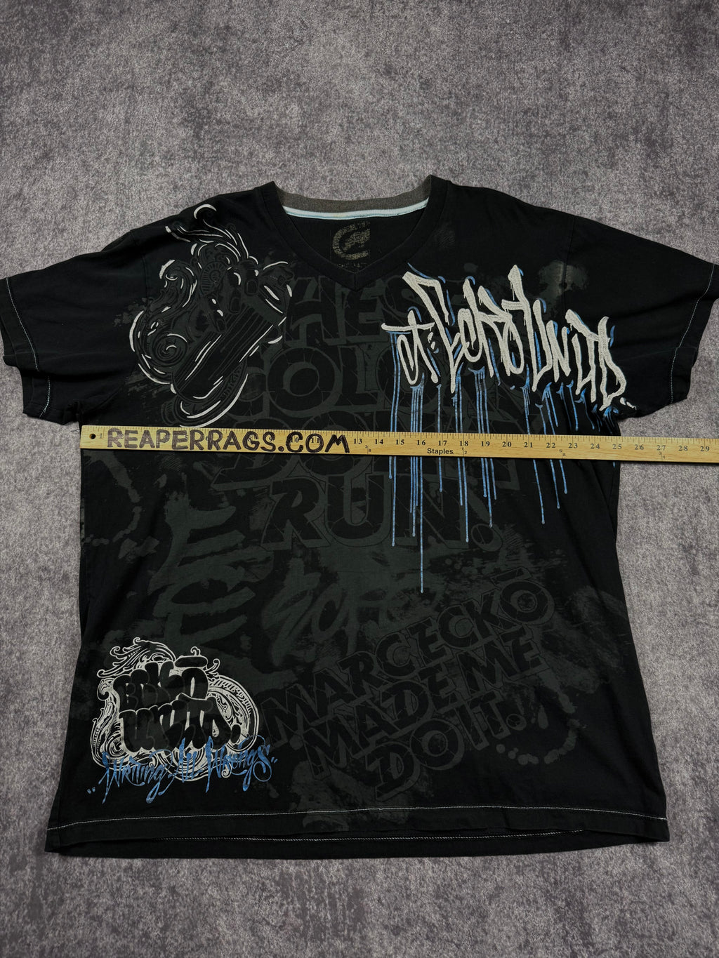 (rare) 2000s ecko unltd chrome shirt (XXL)