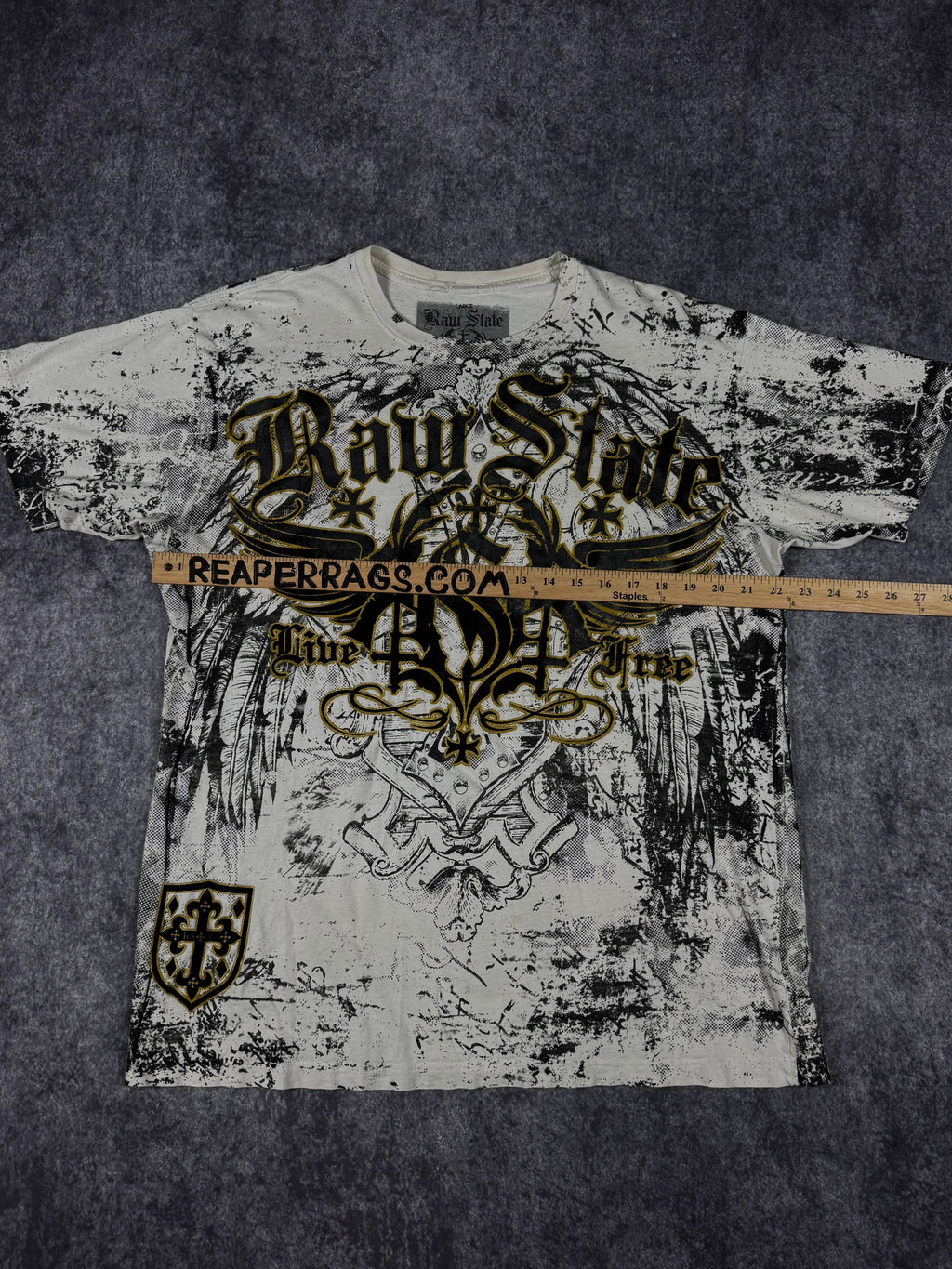 (rare) 2000s raw state shirt (L)