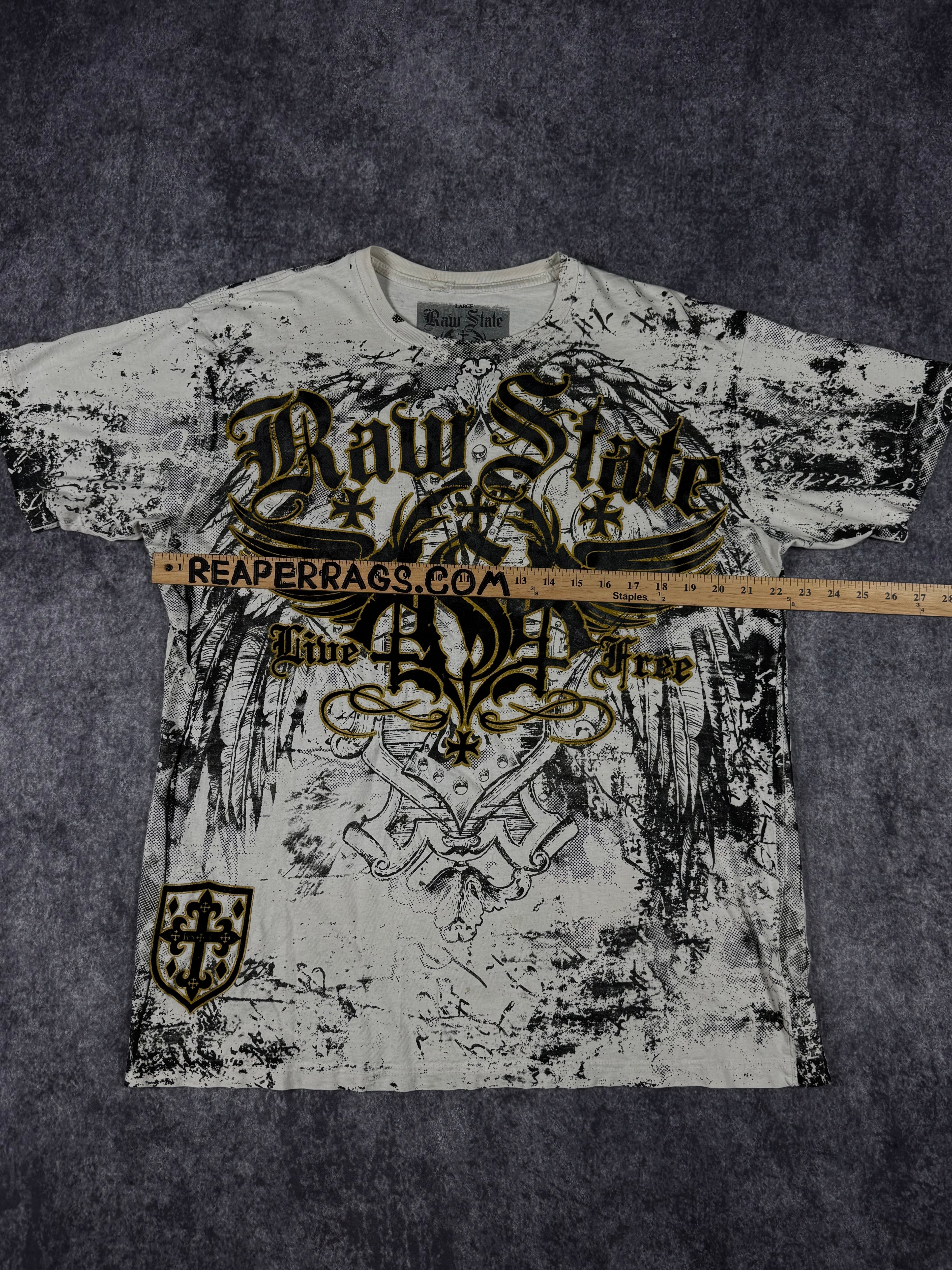 (rare) 2000s raw state shirt (L)