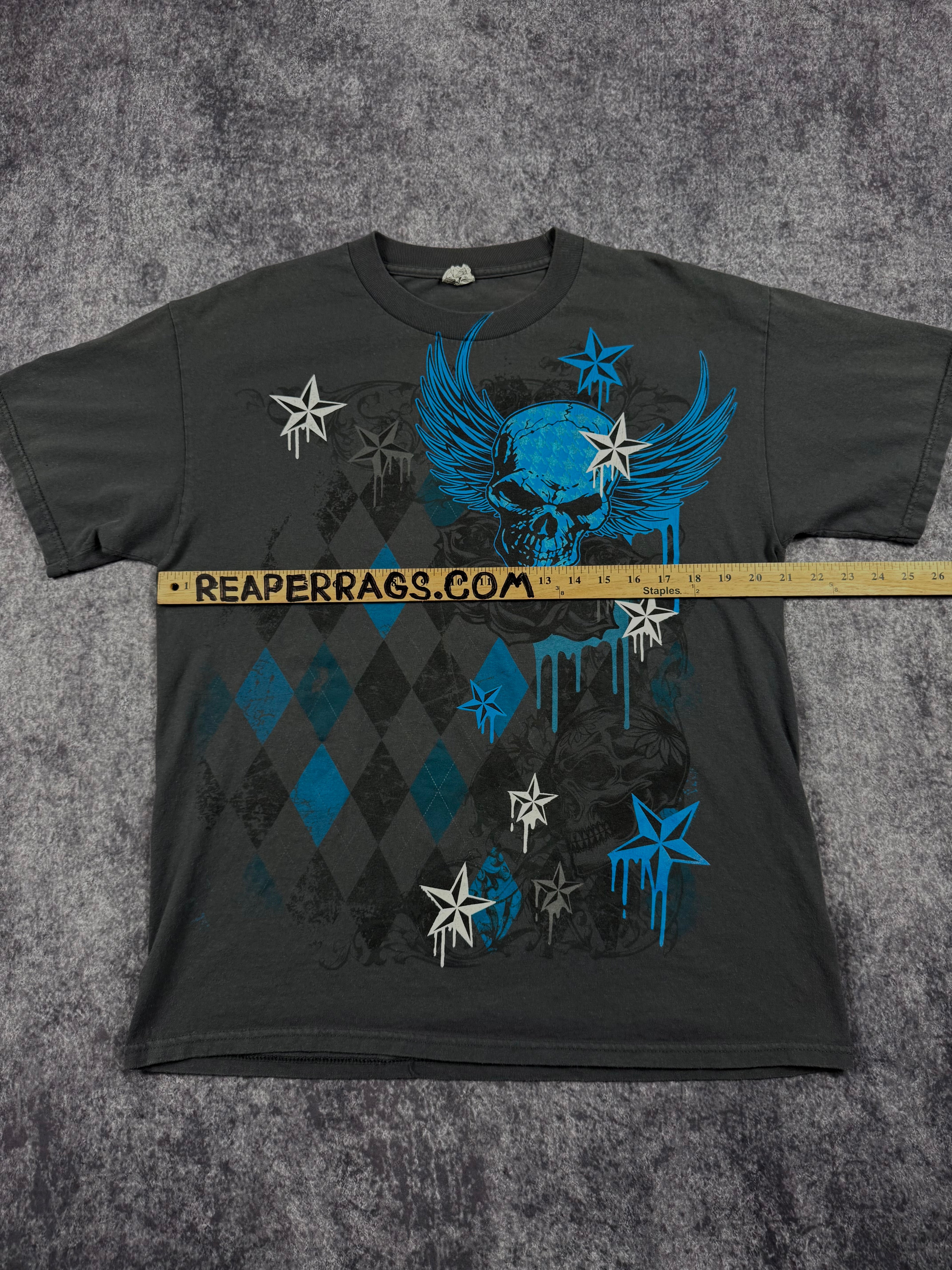 2000s winged skull shirt (L)