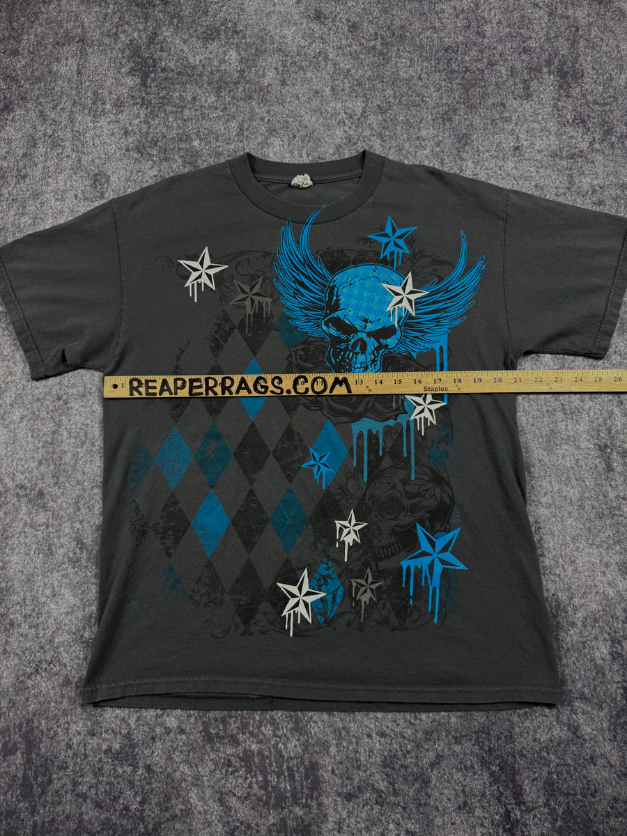 2000s winged skull shirt (L)