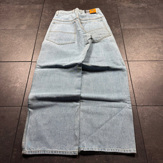 Y2K Deadstock JNCO Style Flip Flop Baggy Wide Leg Jeans (28x31)