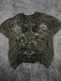 (rare) 2000s archaic x affliction shirt (XL)