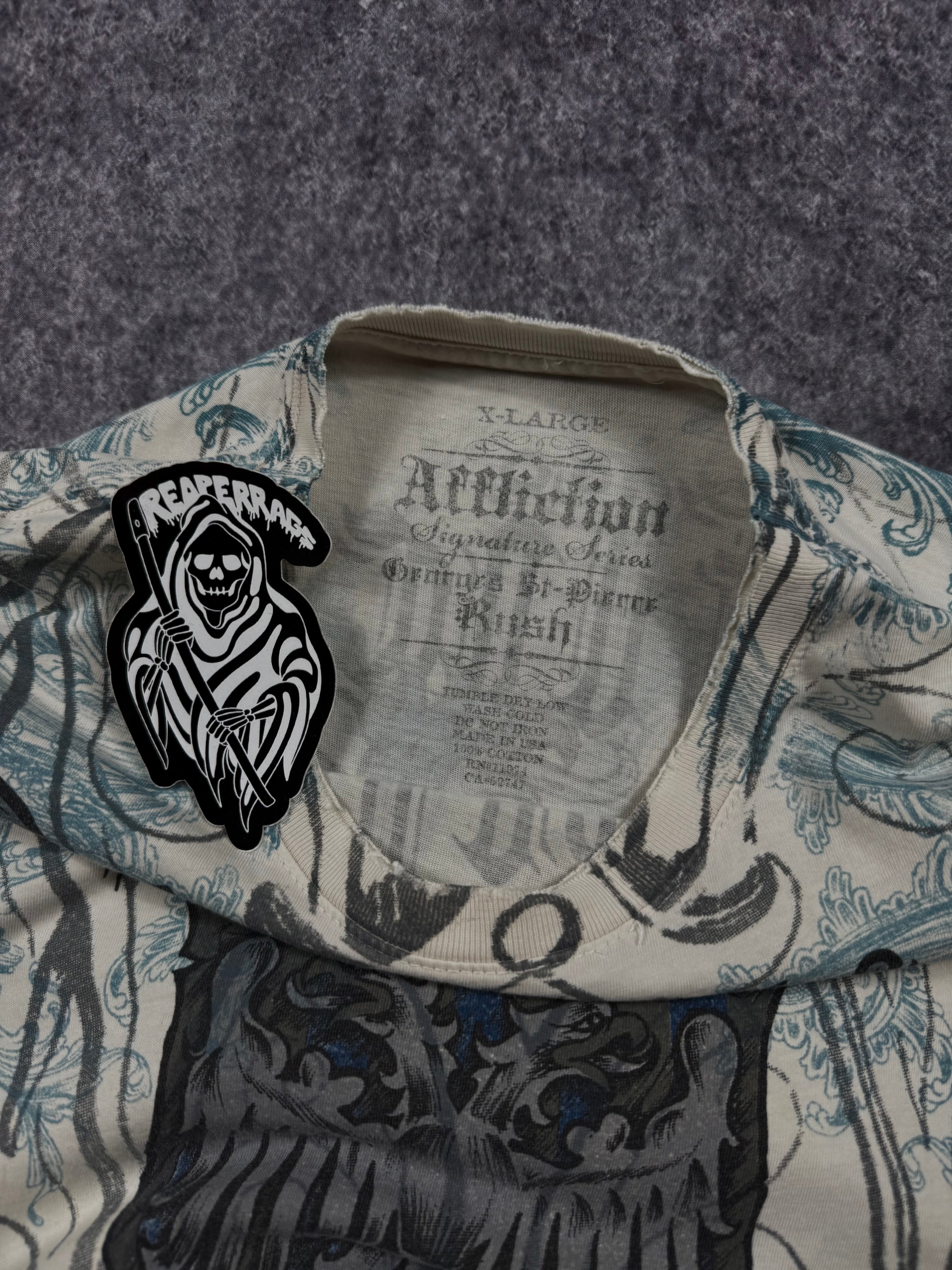 (rare) 2000s affliction x rush shirt (L)