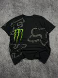 (rare) 2000s monster energy x fox racing shirt (L)