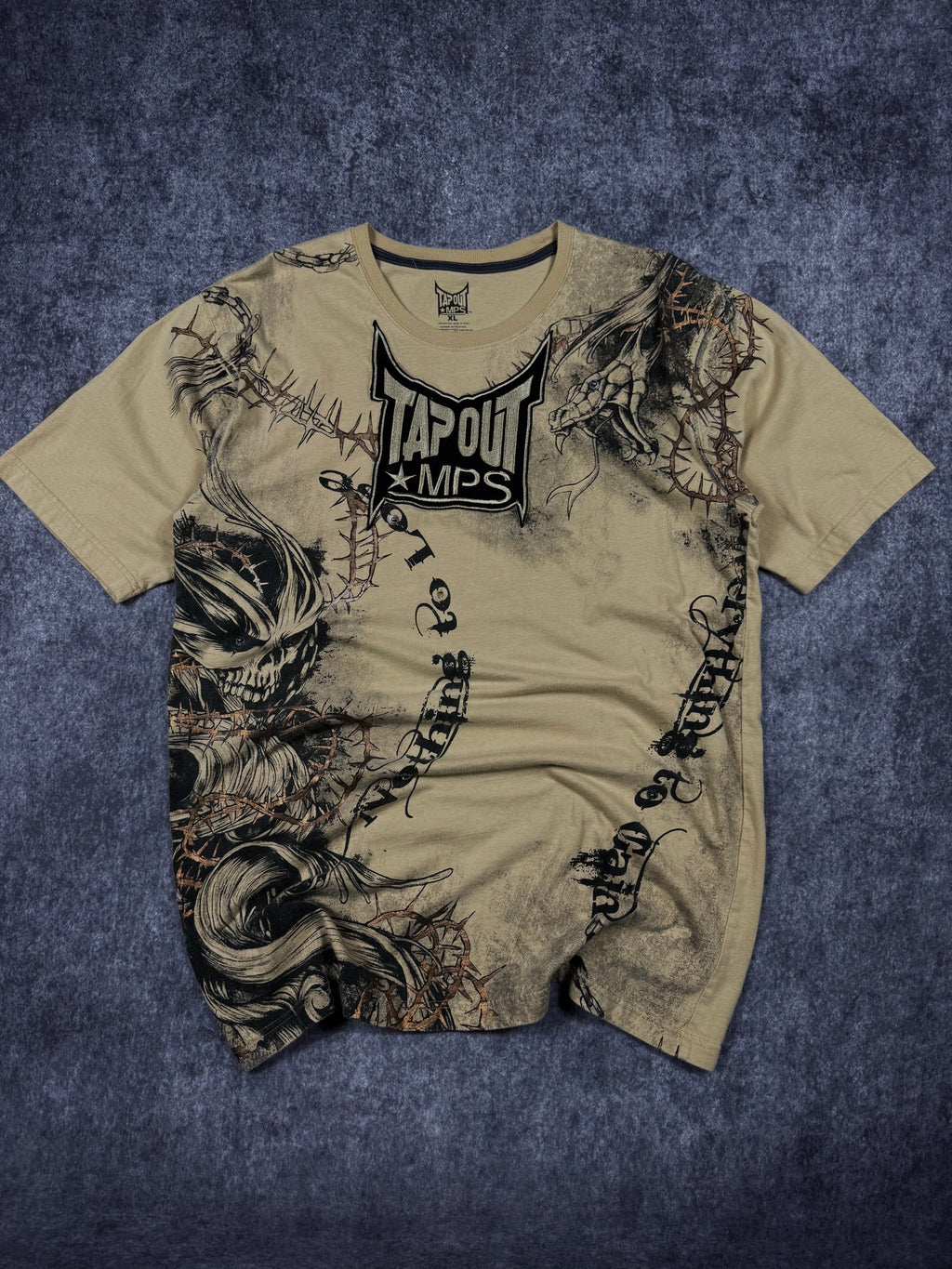 (rare) 2000s tapout chrome shirt (XL)