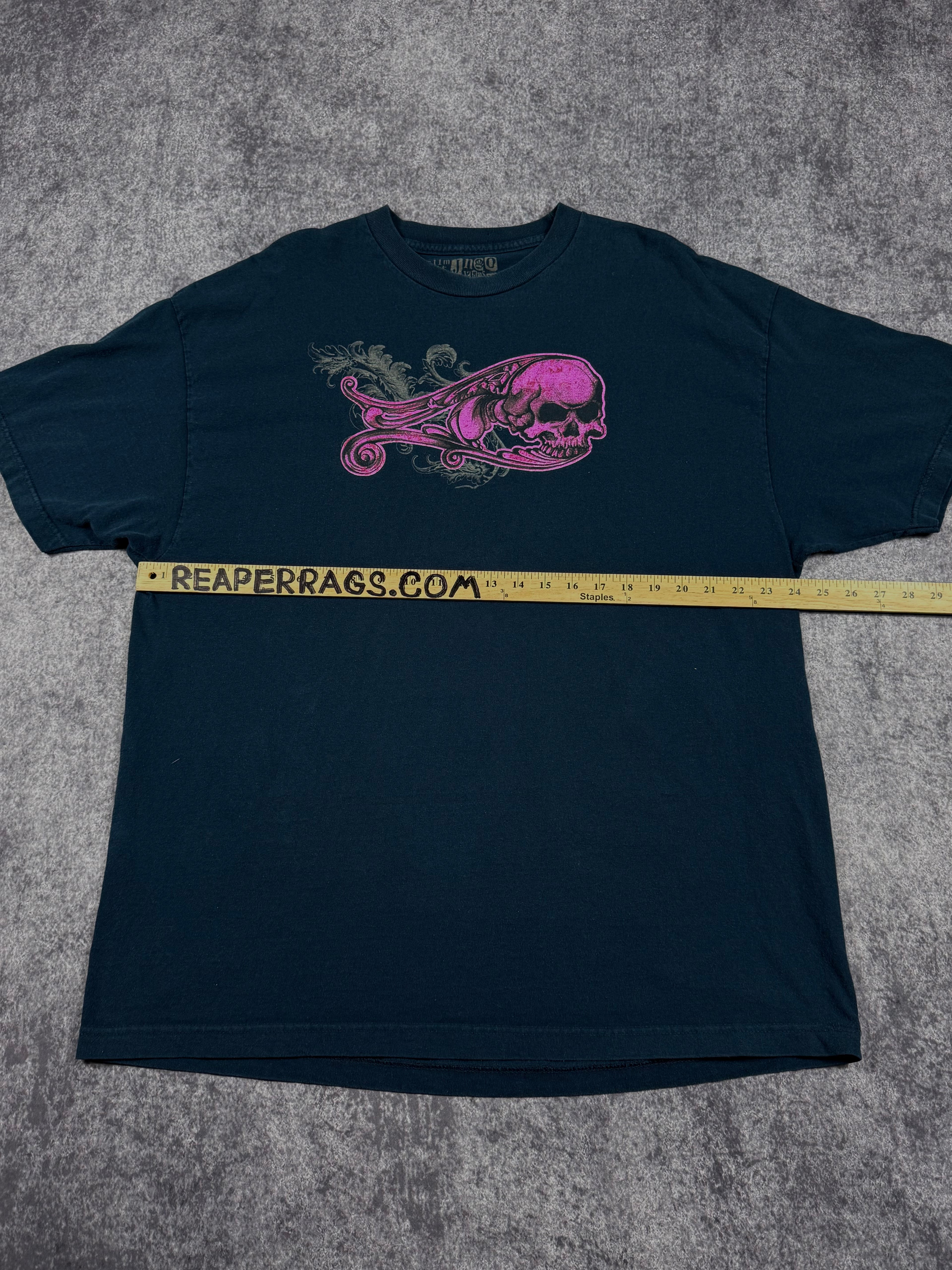 (rare) 2000s jnco jeans chrome shirt (XL)