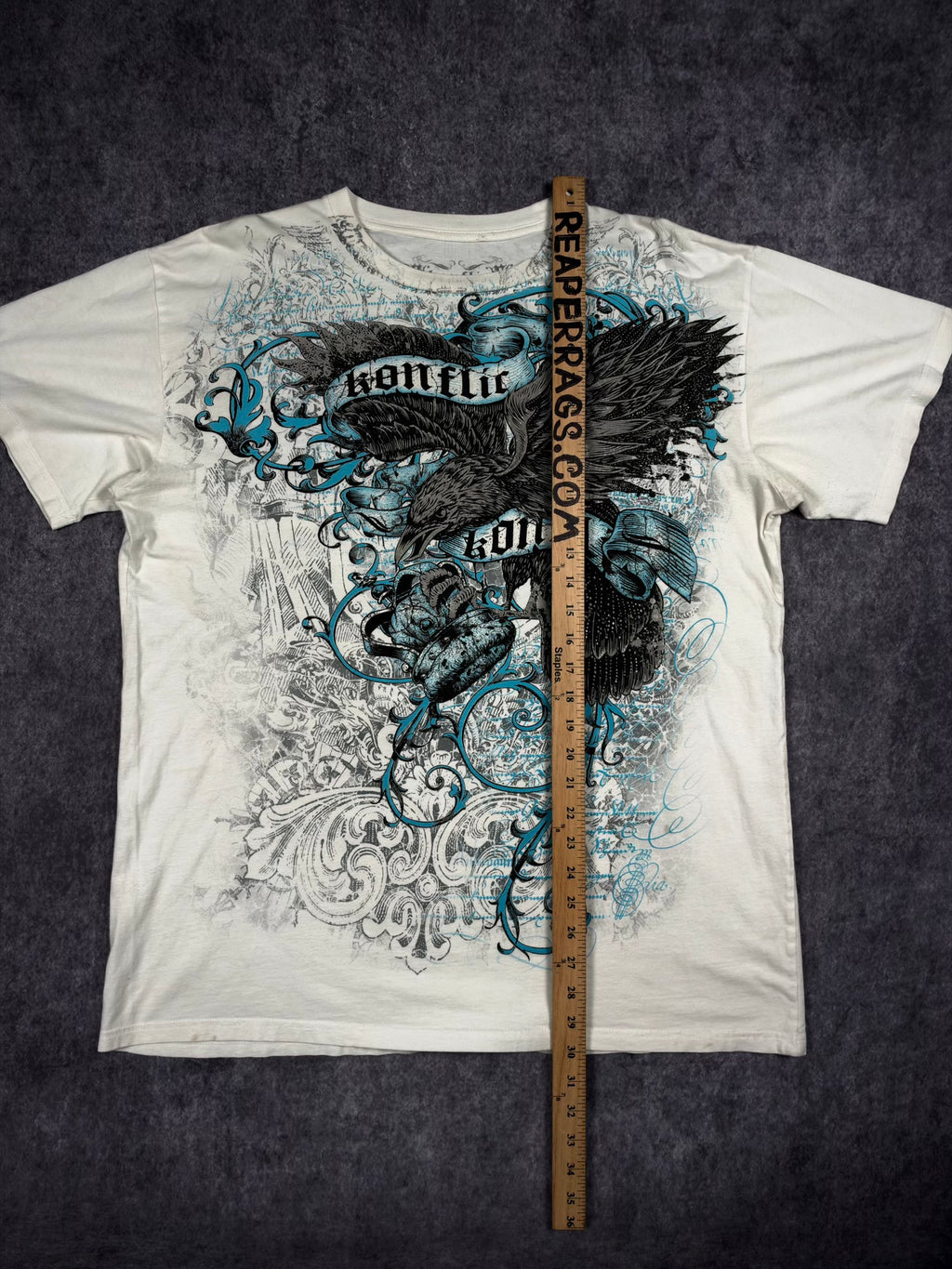 (RARE) 2000s KONFLIC SHIRT (XL)