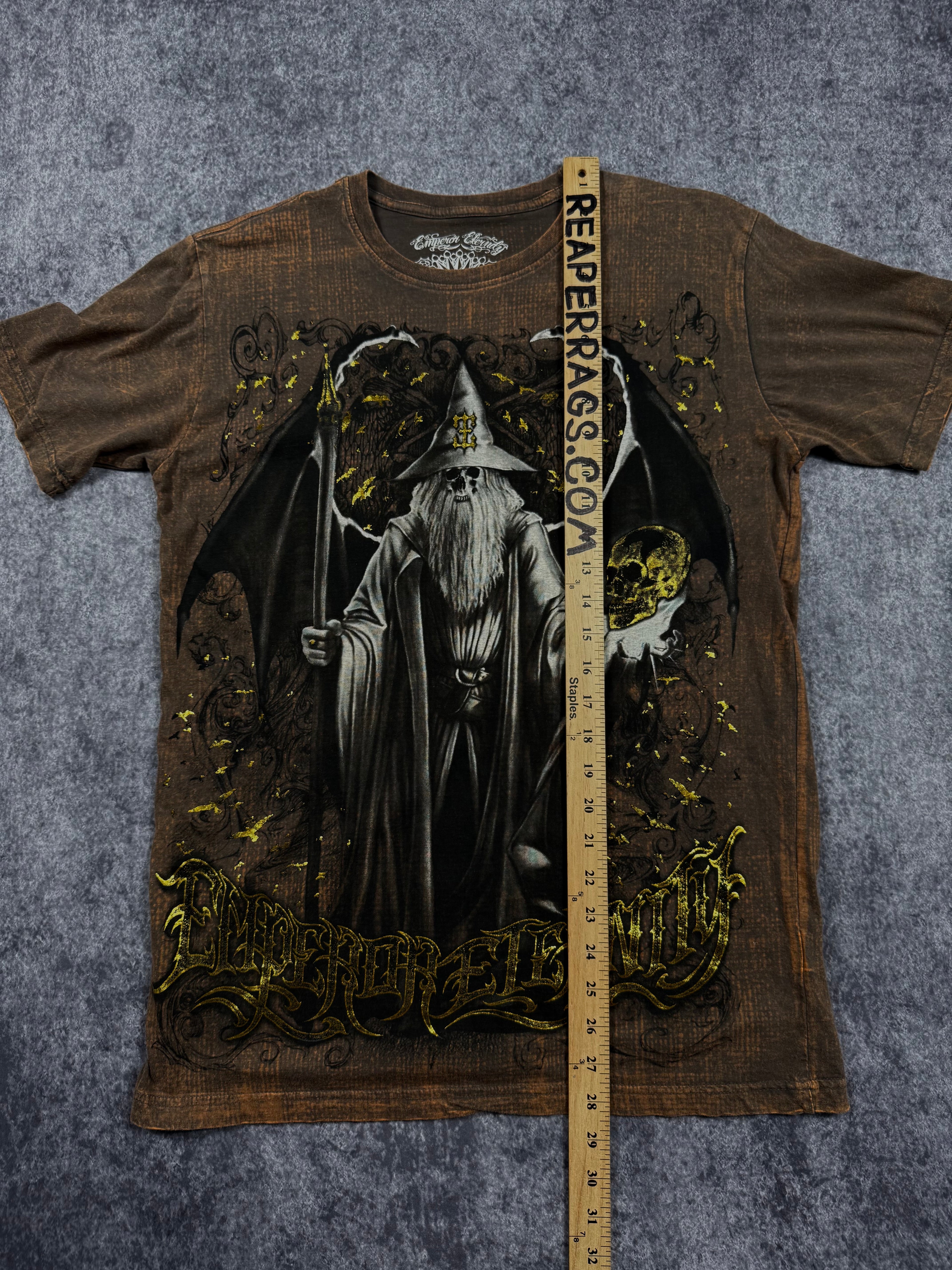 (rare) 2000s emperor eternity chrome shirt (M)