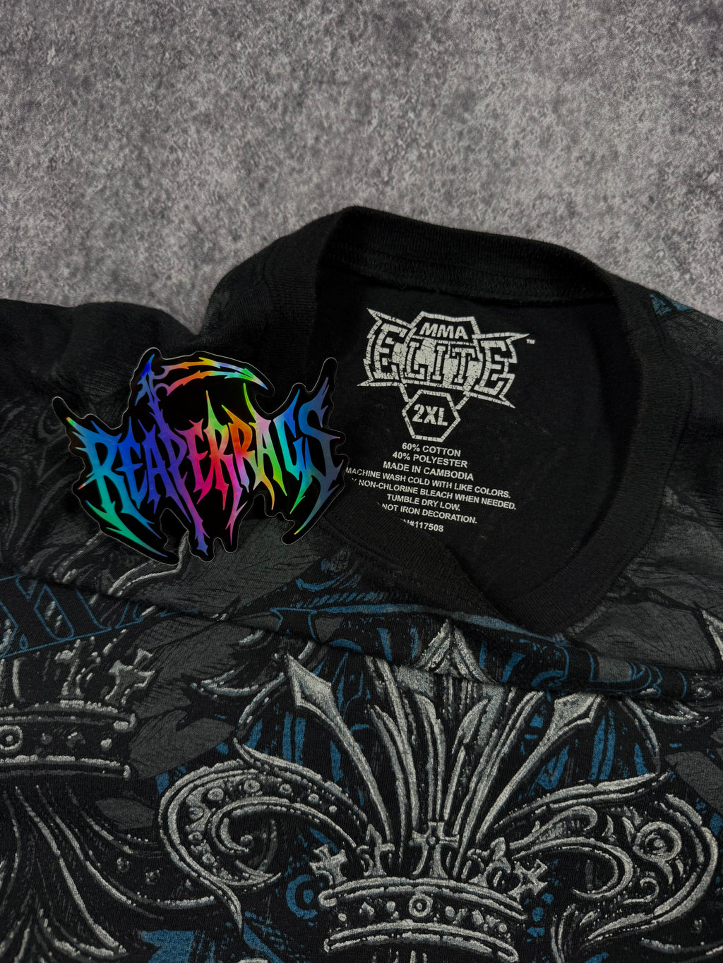 (rare) 2000s mma elite layered shirt (XXL)