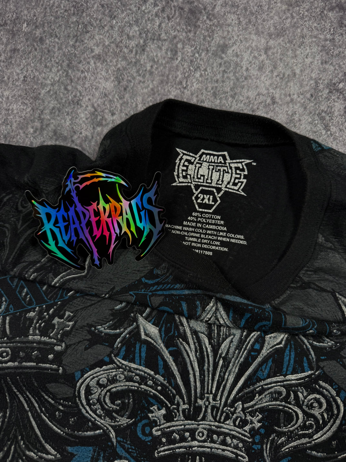 (rare) 2000s mma elite layered shirt (XXL)