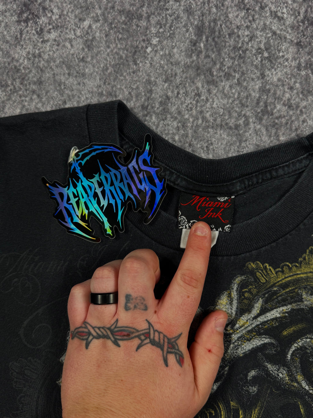 (rare) 2000s miami ink shirt (L)