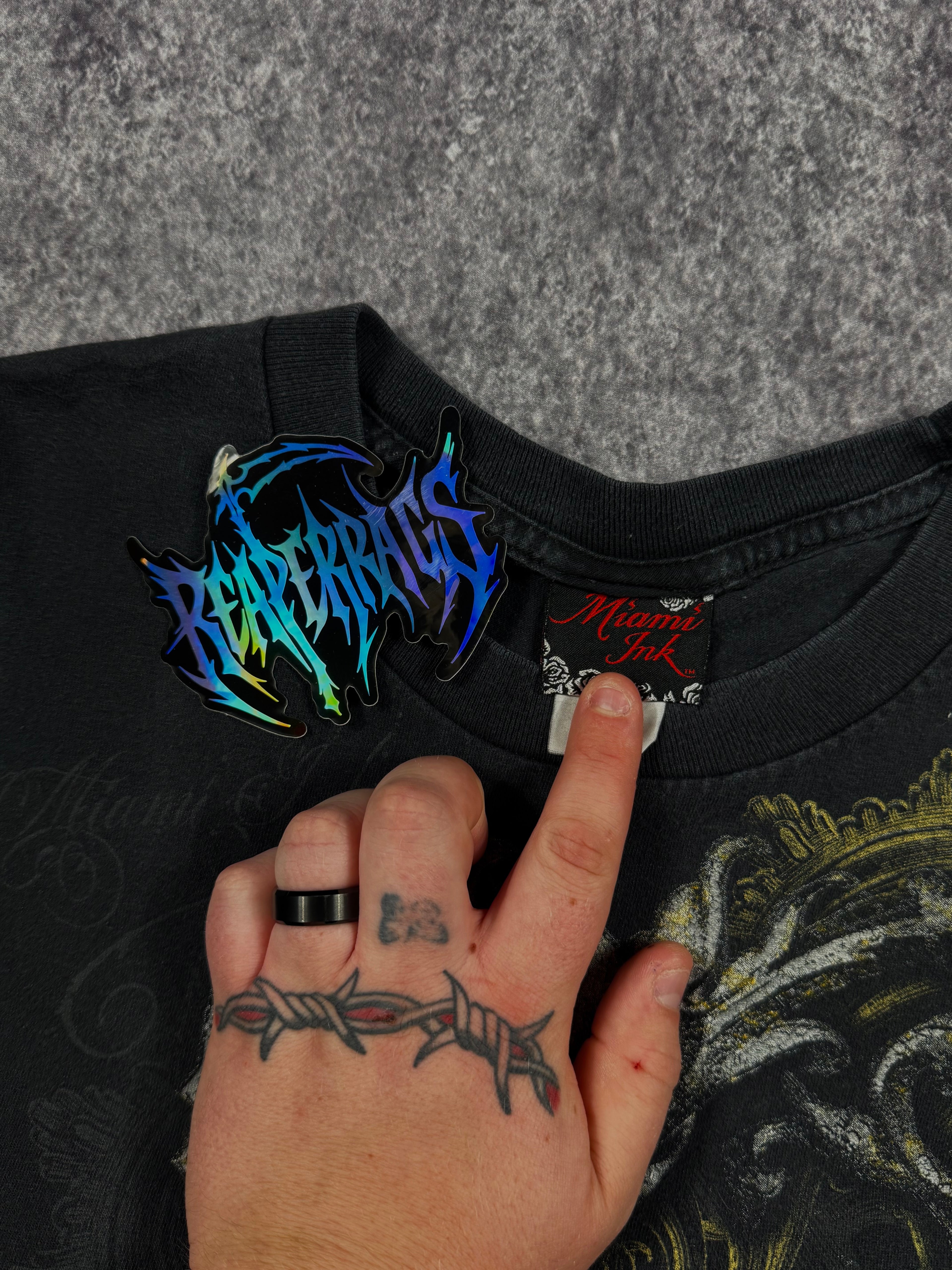 (rare) 2000s miami ink shirt (L)