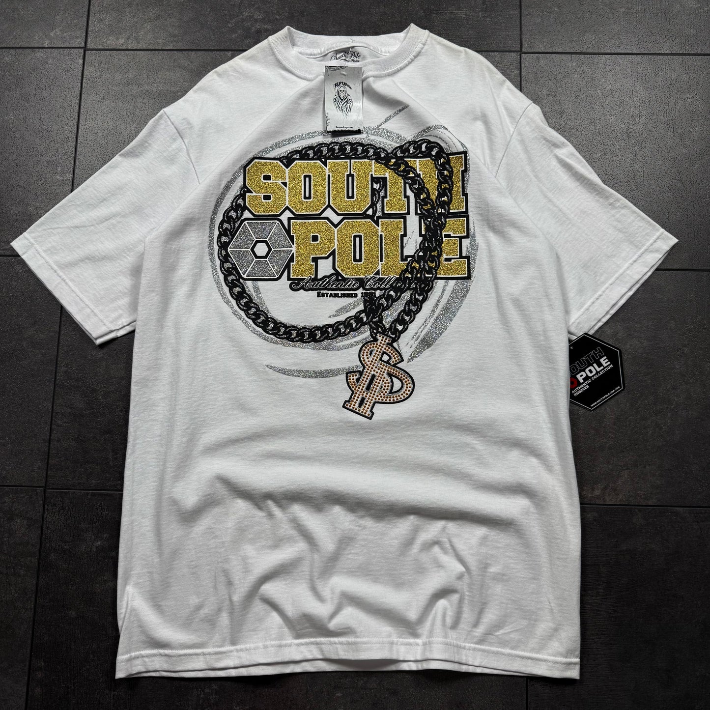 Y2K Deadstock Hip Hop Style Southpole Tshirt (L)