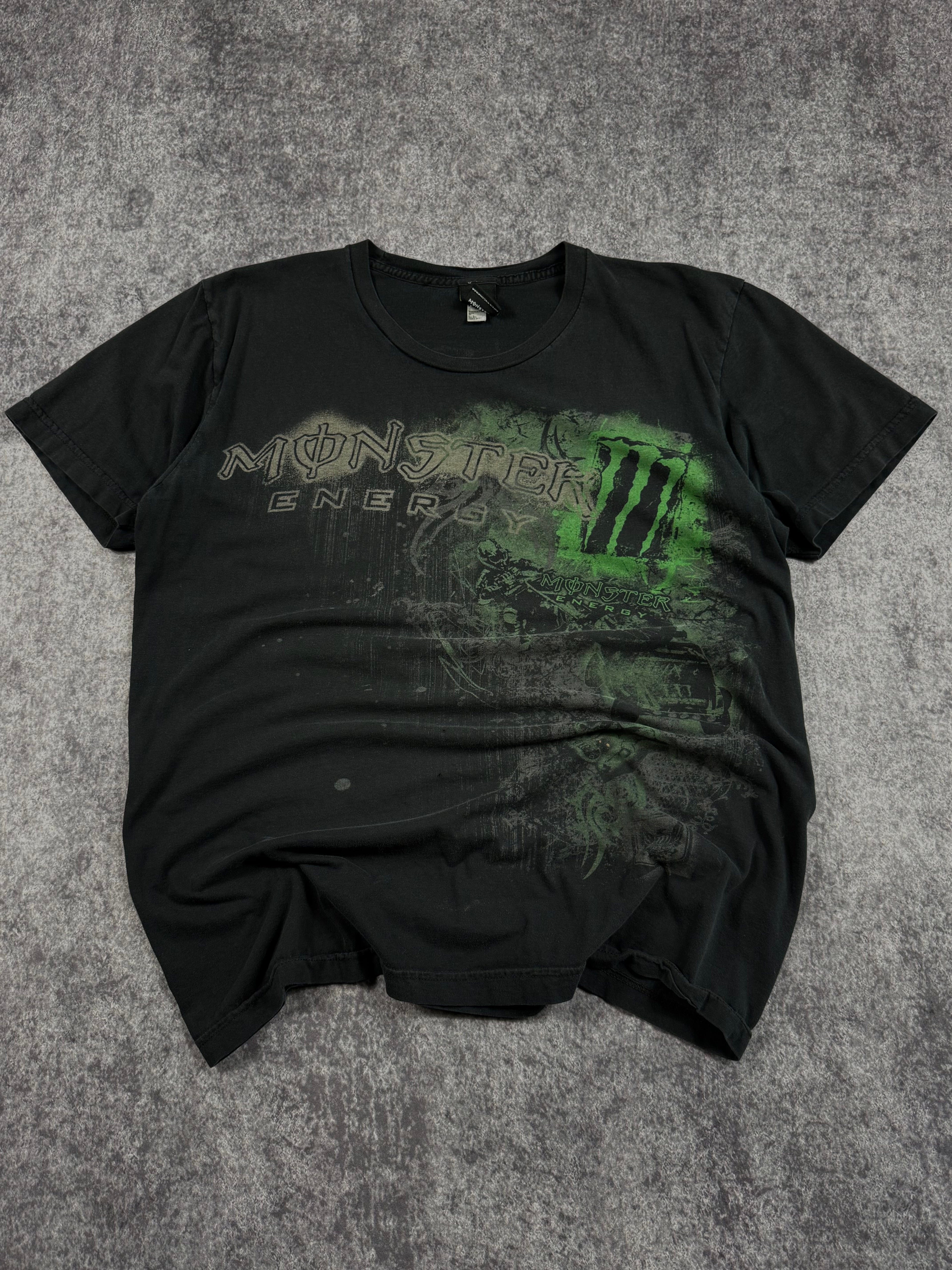 (rare) 2000s monster energy shirt (L)