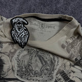 2000s rebel spirit rhinestone shirt (L)