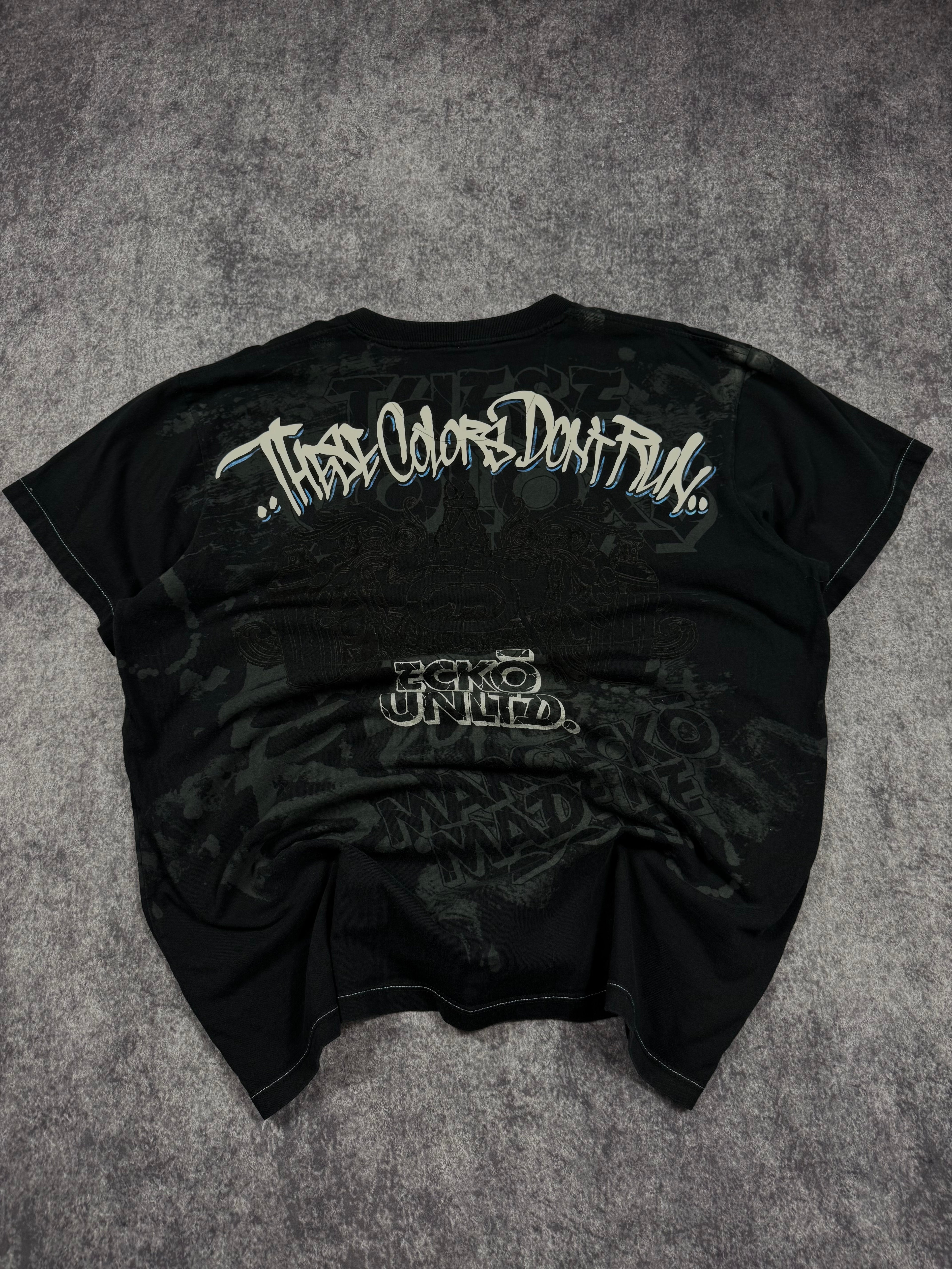 (rare) 2000s ecko unltd chrome shirt (XXL)