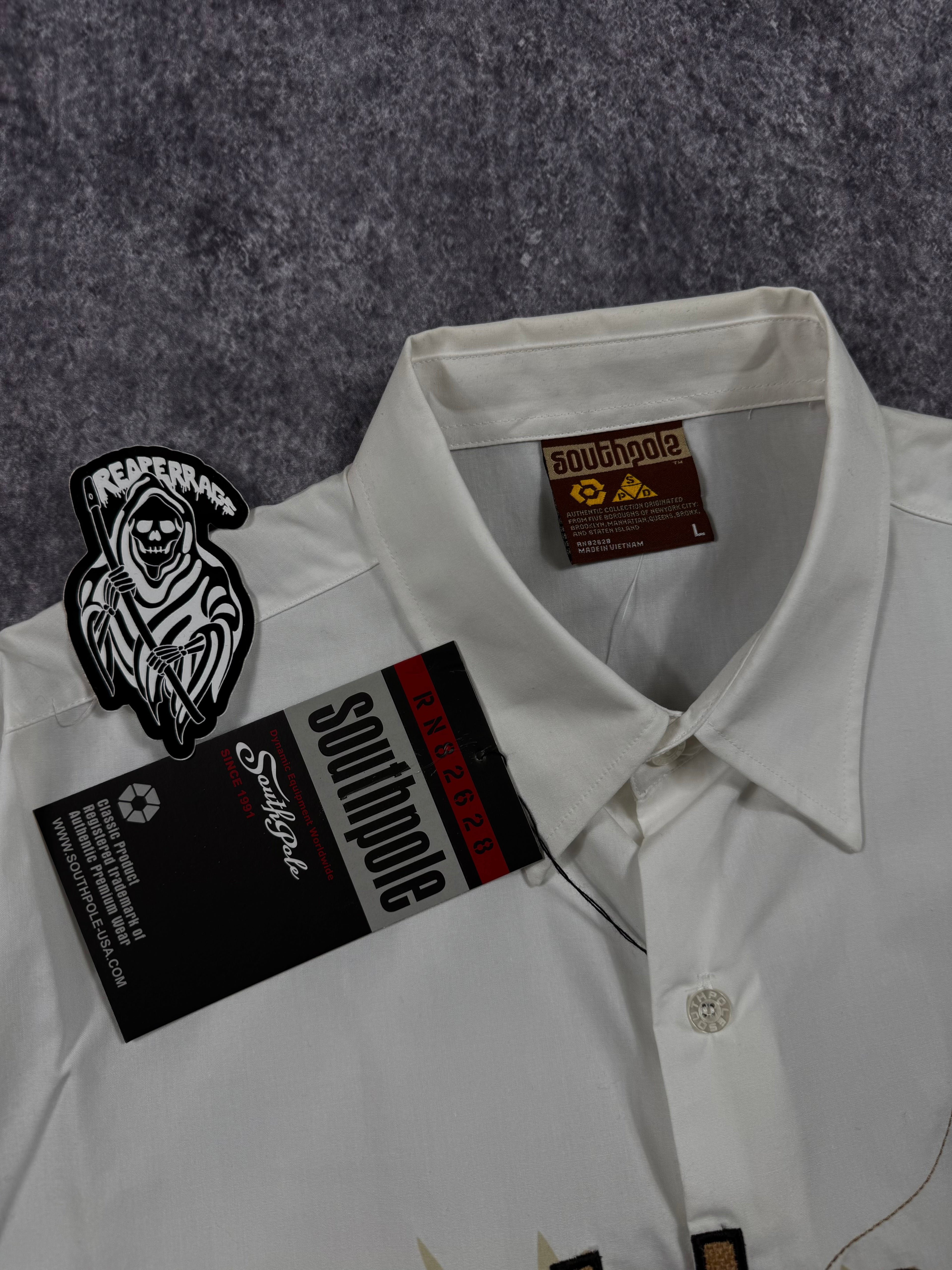 (rare) deadstock 2000s southpole button up shirt (L)
