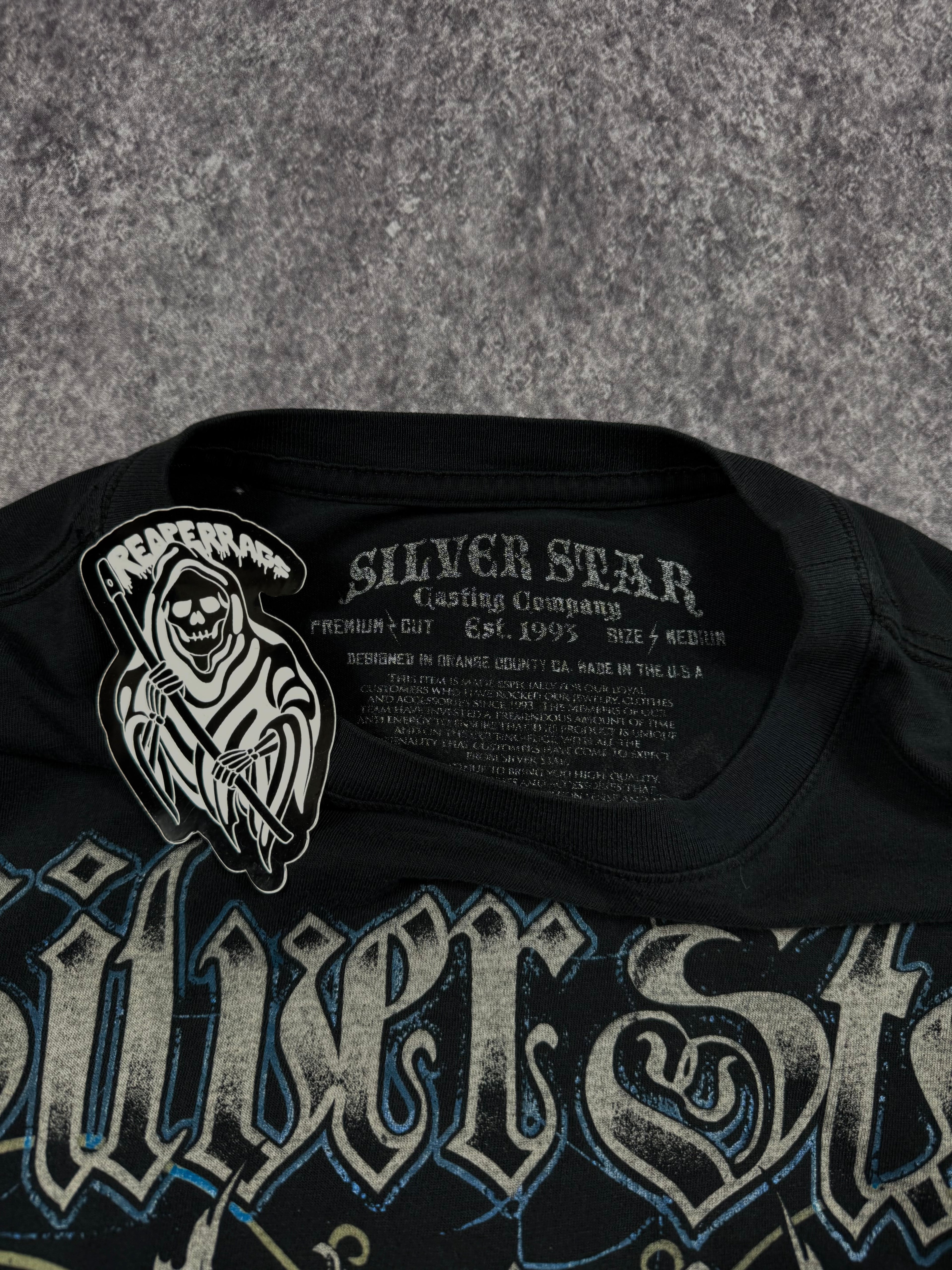 2000s silver star shirt (S)