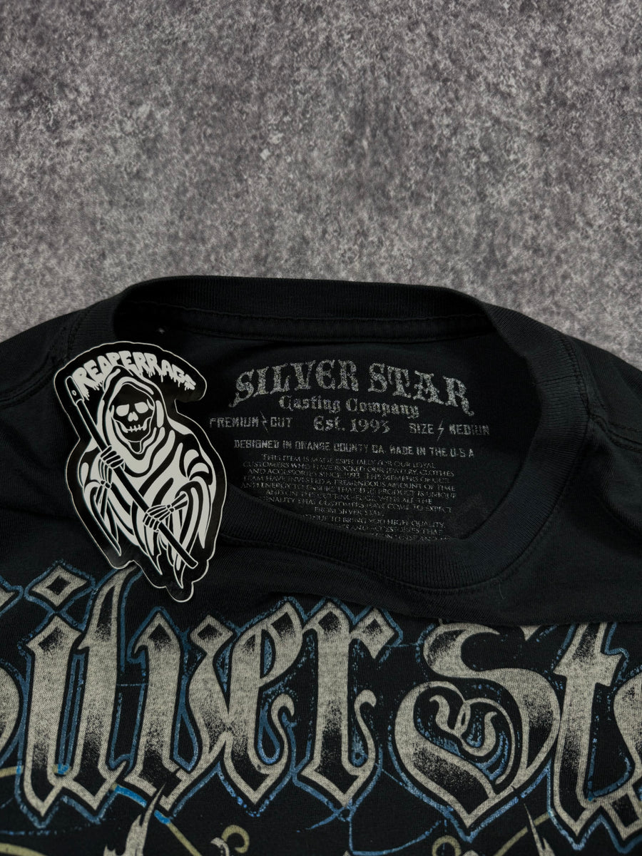2000s silver star shirt (S)