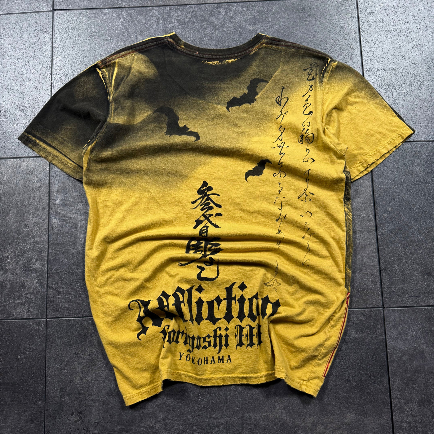 (rare) 2000s Affliction Red Label x Horiyoshi III Shirt (M)