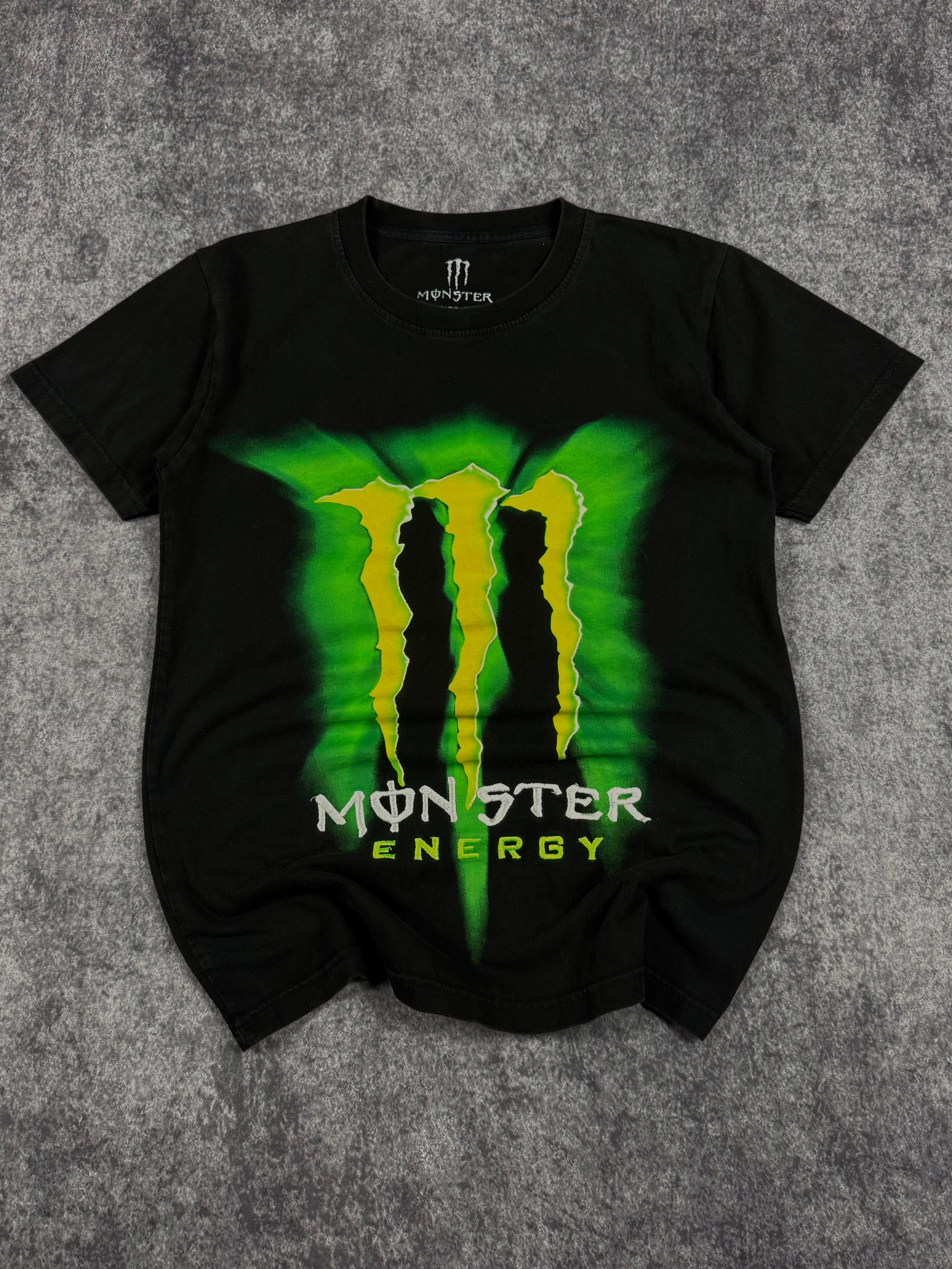 (rare) 2000s monster energy embroidered shirt (S)
