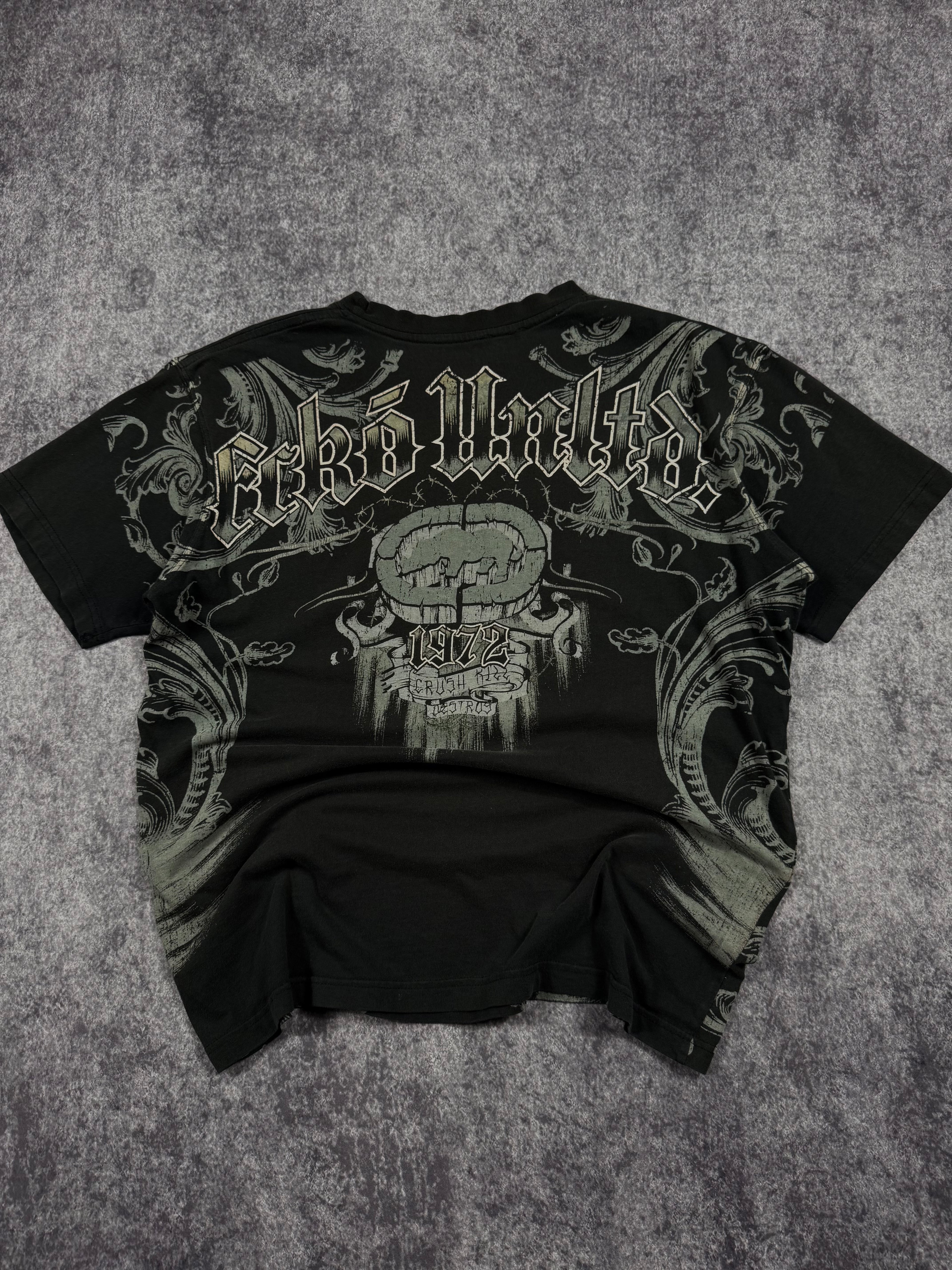 (rare) 2000s ecko unltd x mma elite shirt (L)