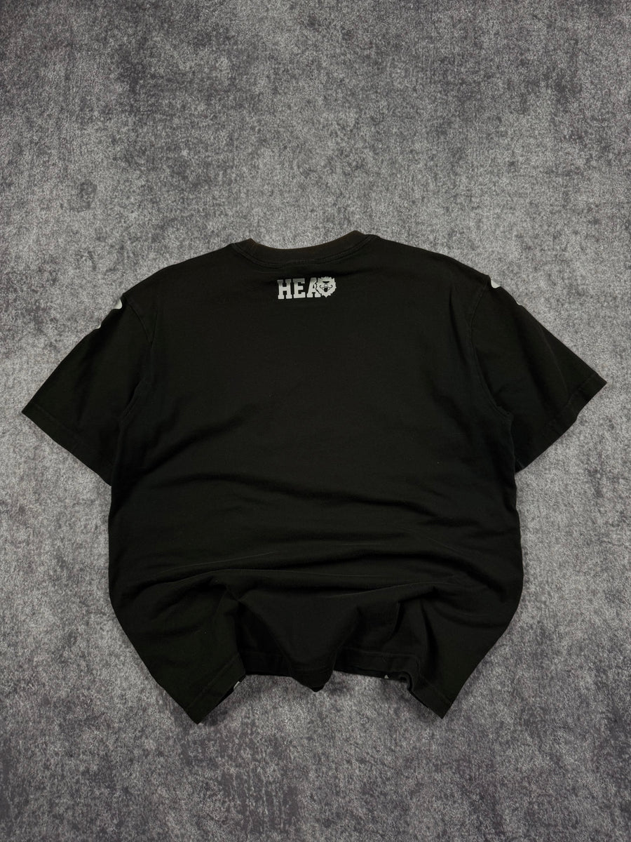 (rare) 2000s grunge chrome shirt (M)