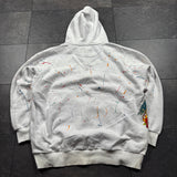 Deadstock 2000s Rhinestone Skull Hoodie (XXXL)