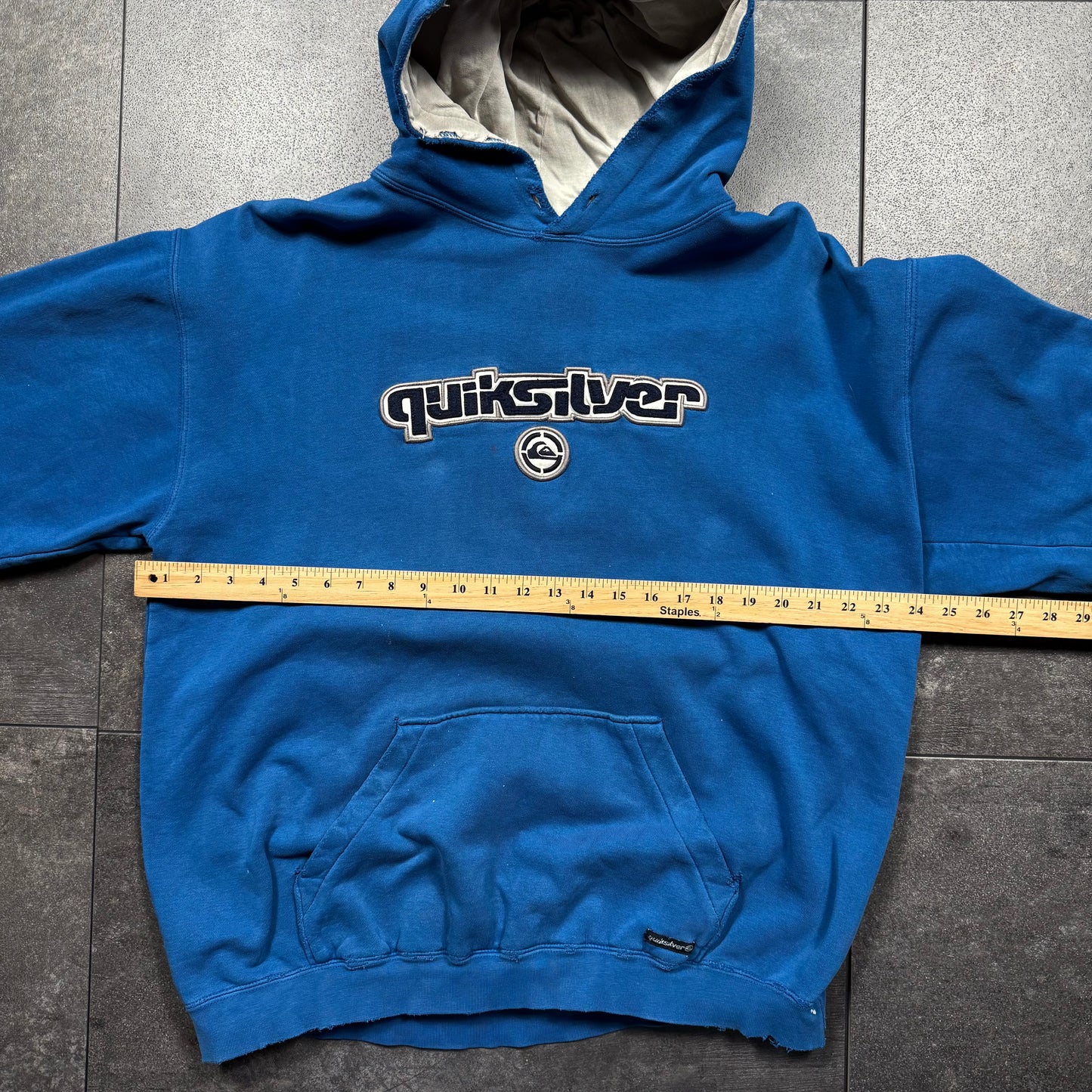 Y2K Surf Quiksilver Pullover Hoodie (L)