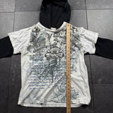 2000s No Boundaries Hooded Layered Shirt (M)
