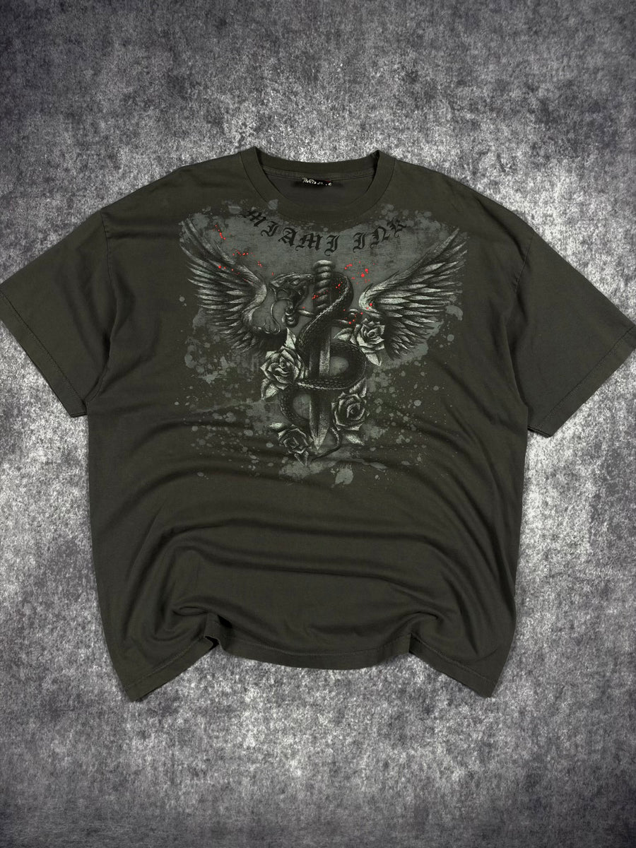 (RARE) 2000s MIAMI INK SHIRT (XXL)