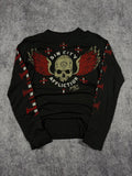 2000s affliction long sleeve shirt (M)