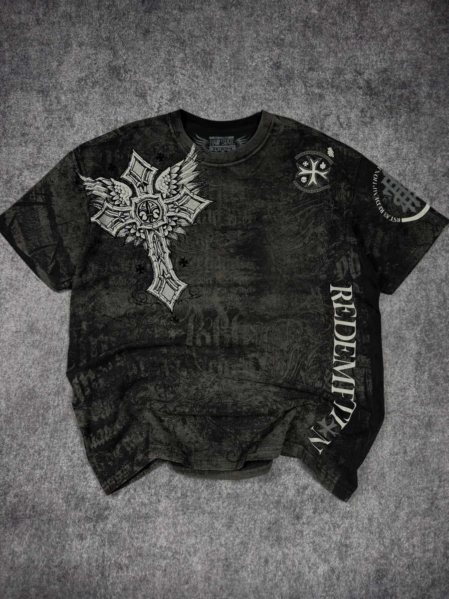 (rare) 2000s raw state heavyweight shirt (XL)