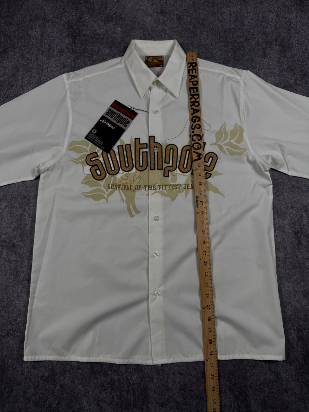 (rare) deadstock 2000s southpole button-up shirt (L)