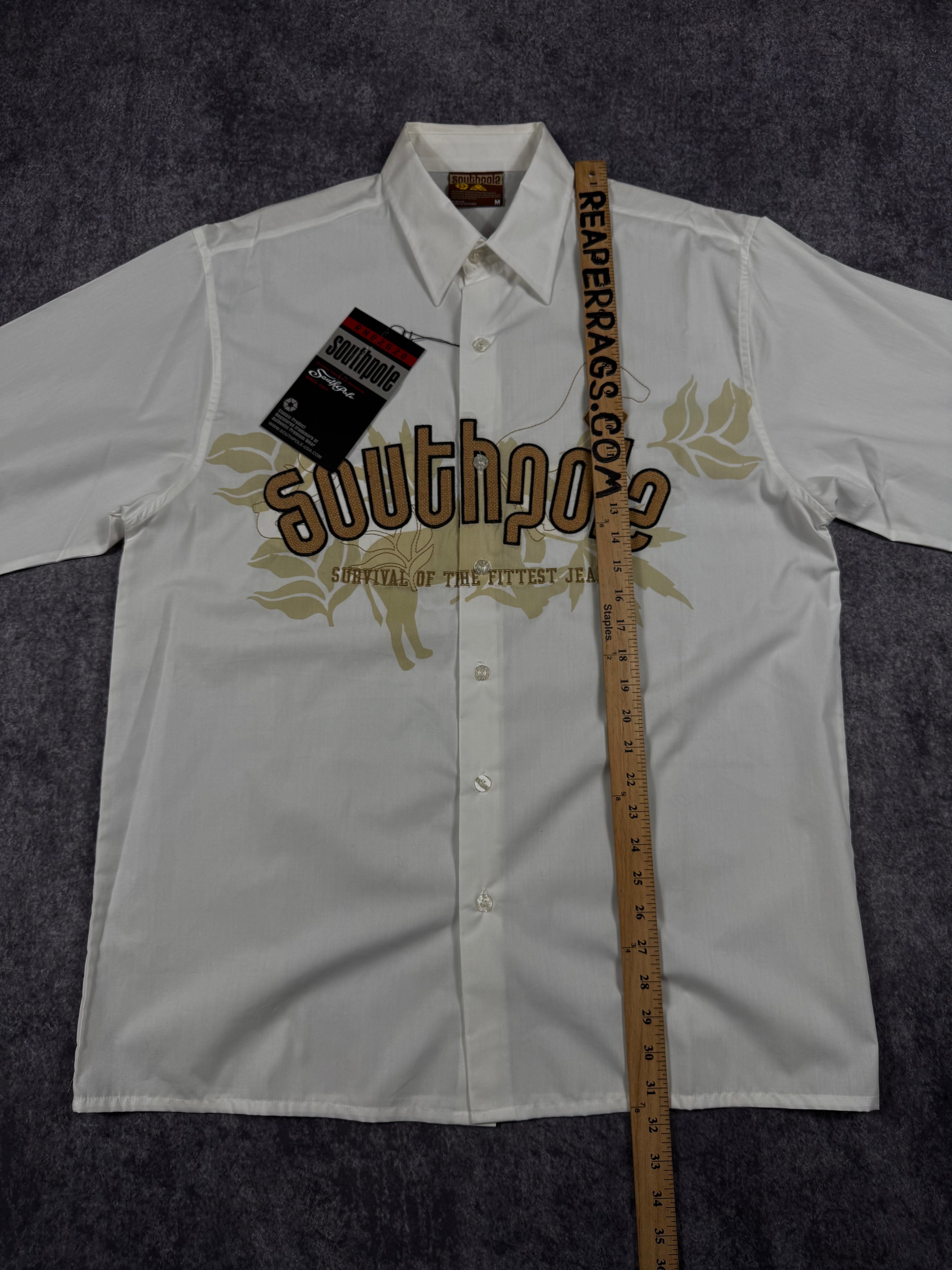 (rare) deadstock 2000s southpole button-up shirt (L)