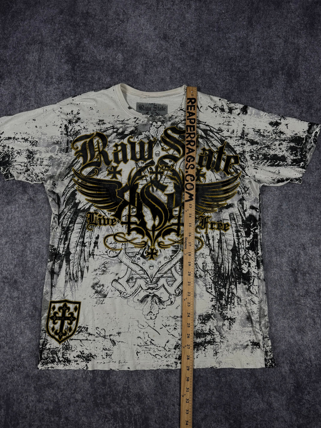 (rare) 2000s raw state shirt (L)